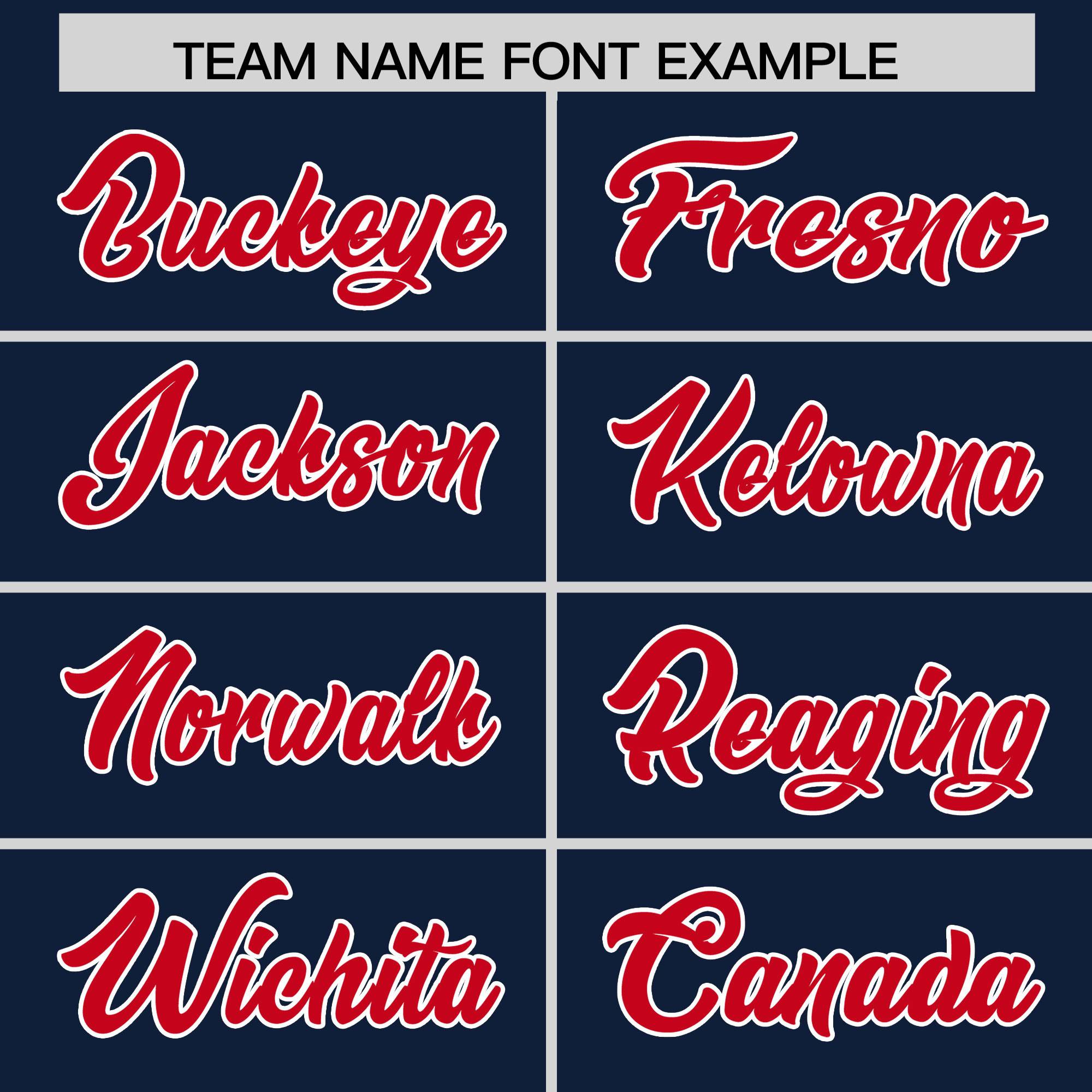 Custom Navy Red and White Side Stripe Pattern Authentic Football Jersey
