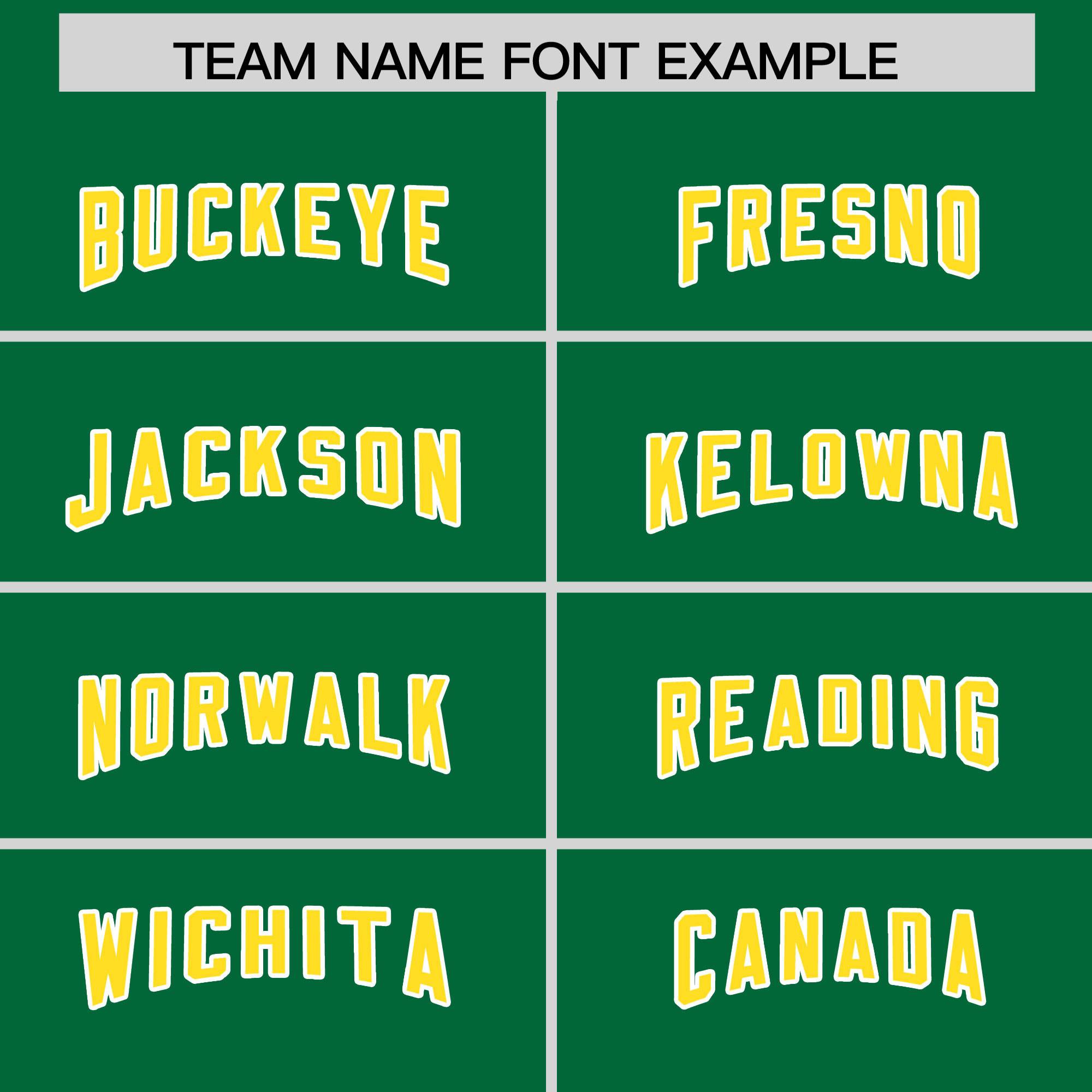 Custom Kelly Green Gold and White Side Stripe Pattern Authentic Football Jersey