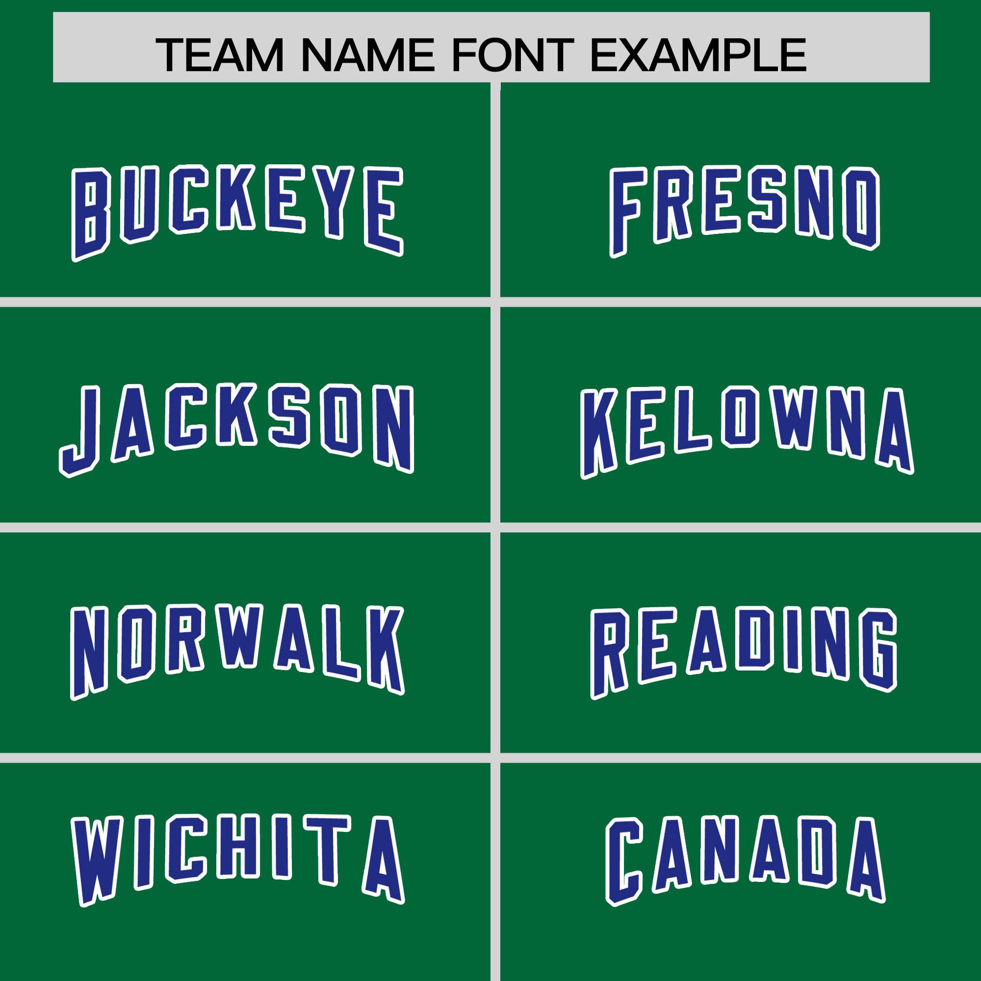 Custom Kelly Green Royal and White Side Stripe Pattern Authentic Football Jersey