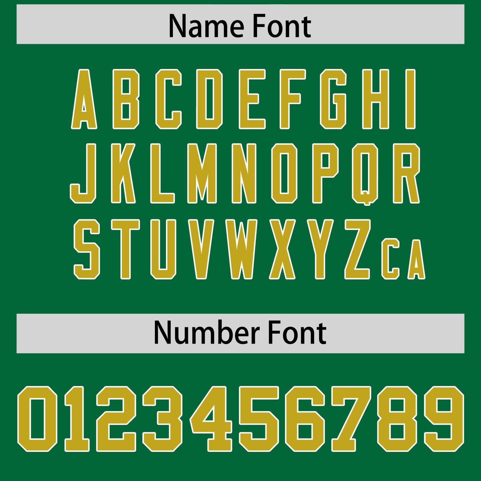 Custom Kelly Green Old Gold and White Side Stripe Pattern Authentic Football Jersey