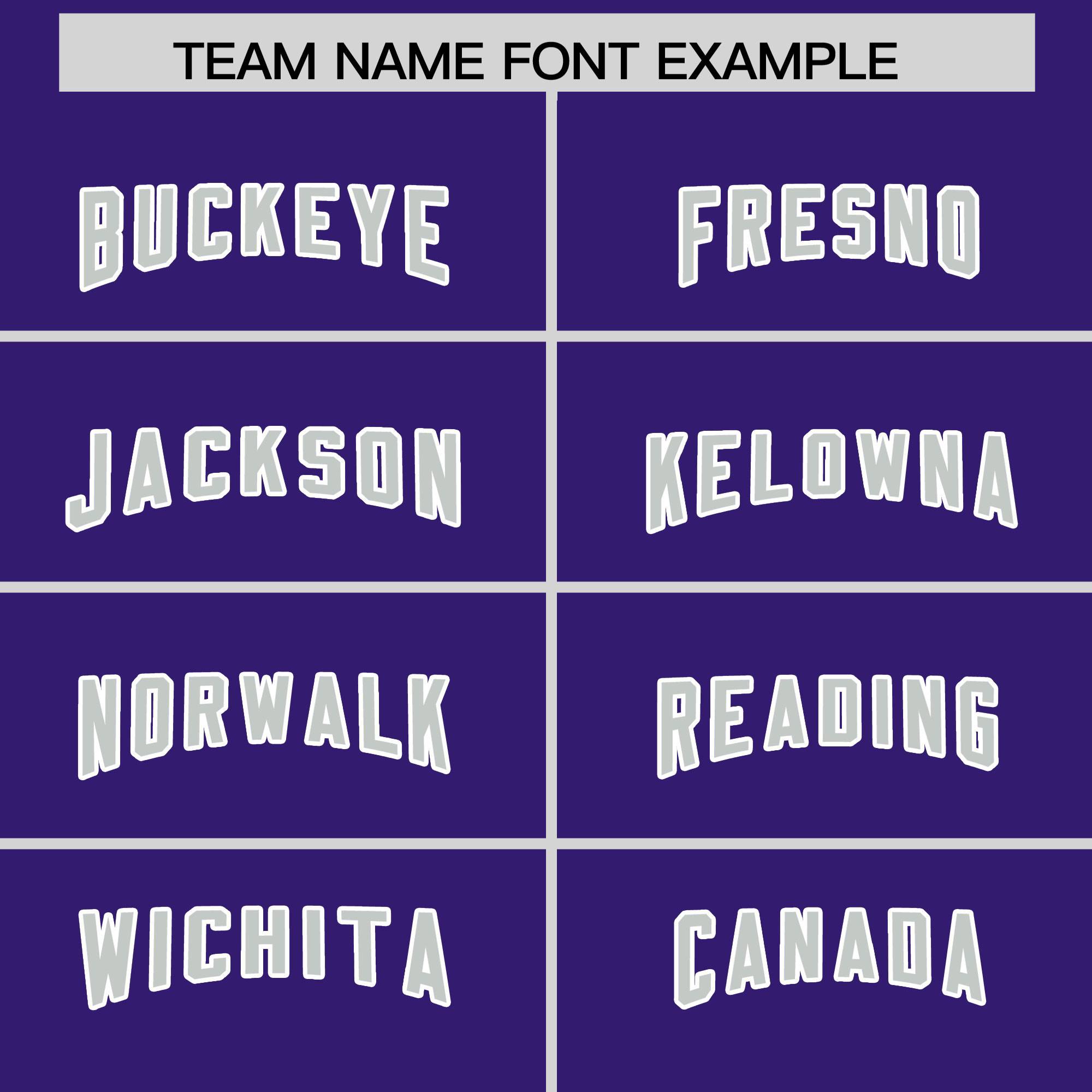 Custom Purple Gray and White Side Stripe Pattern Authentic Football Jersey