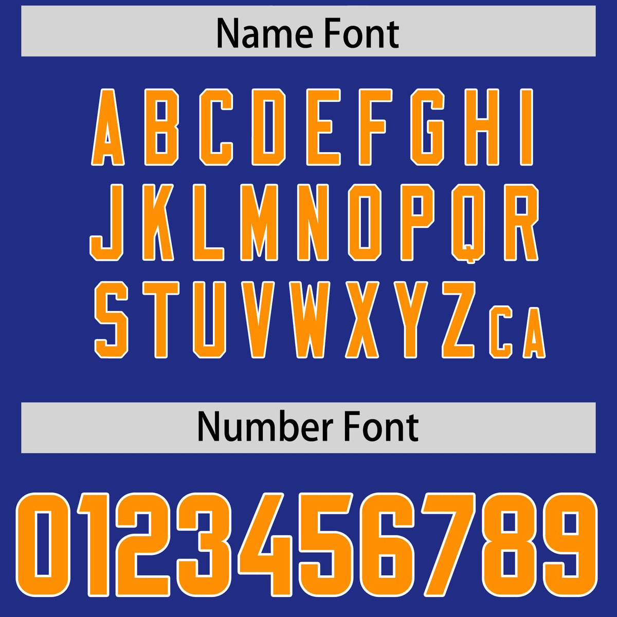 Custom Royal Gold Orange and White Side Stripe Pattern Authentic Football Jersey