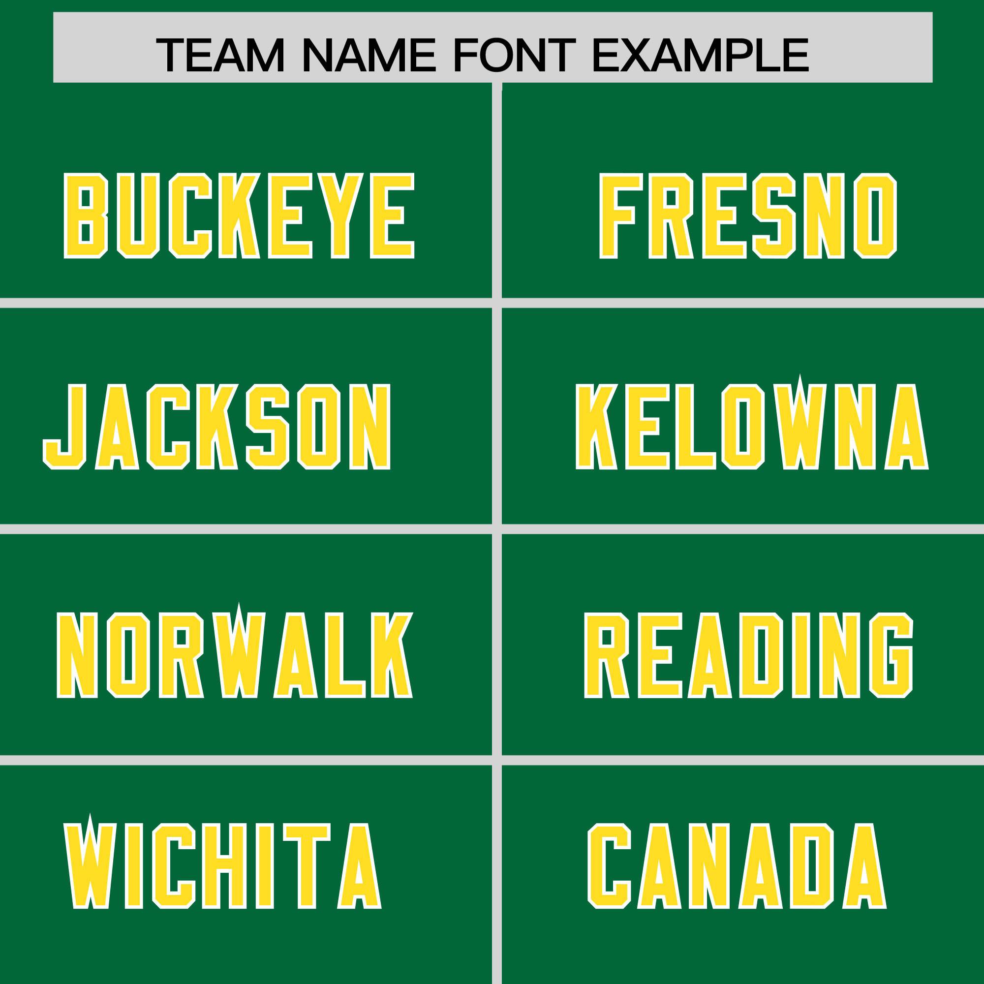 Custom Kelly Green Gold and White Side Stripe Pattern Authentic Football Jersey