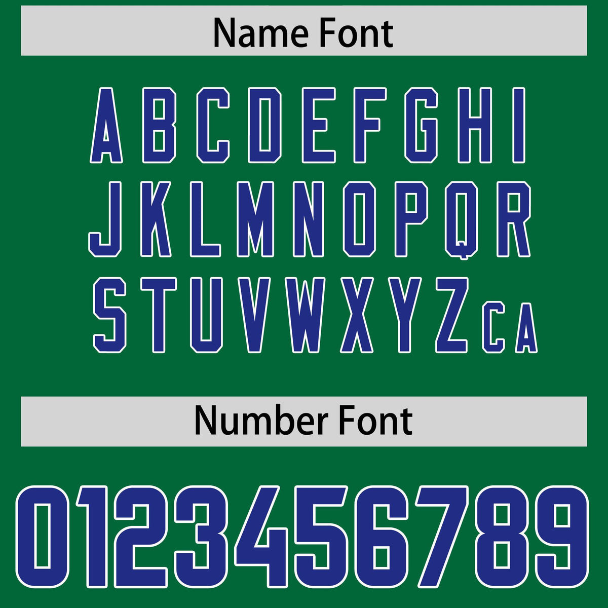 Custom Kelly Green Royal and White Side Stripe Pattern Authentic Football Jersey