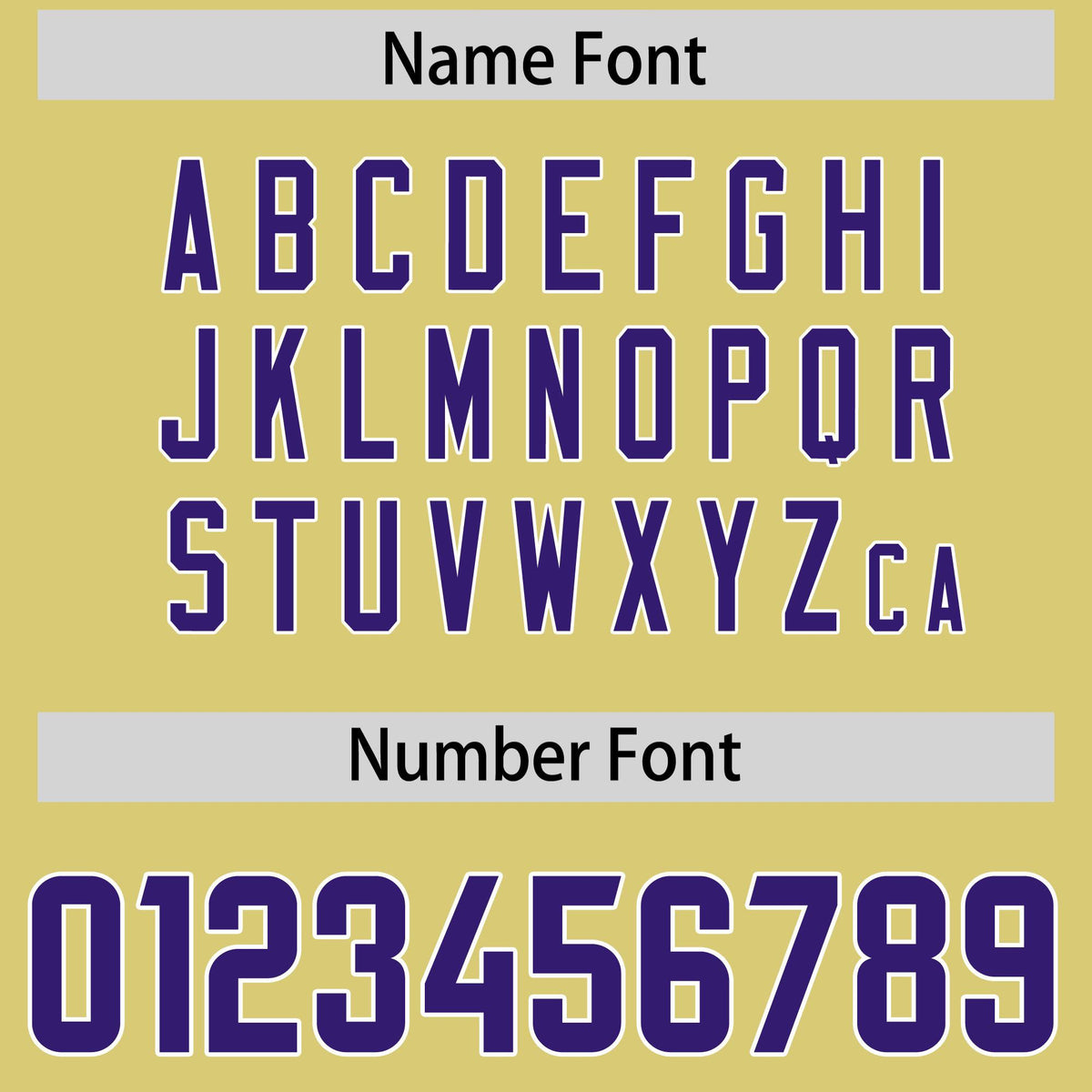 Custom Old Gold Purple and White Side Stripe Pattern Authentic Football Jersey