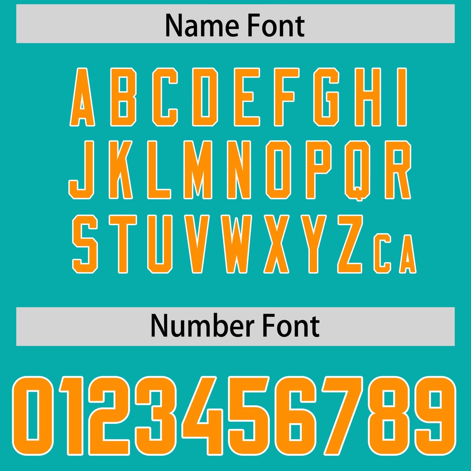 Custom Aqua Orange and White Side Stripe Pattern Authentic Football Jersey