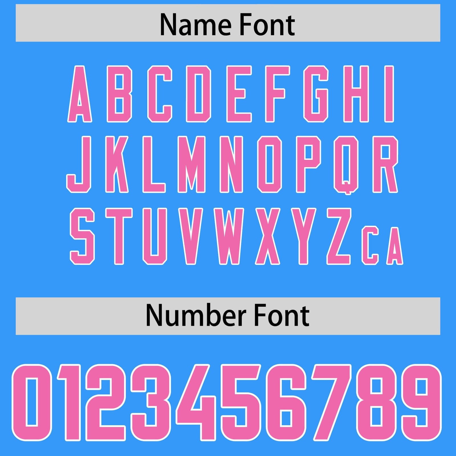 Custom Light Blue Pink and White Side Stripe Pattern Authentic Football Jersey