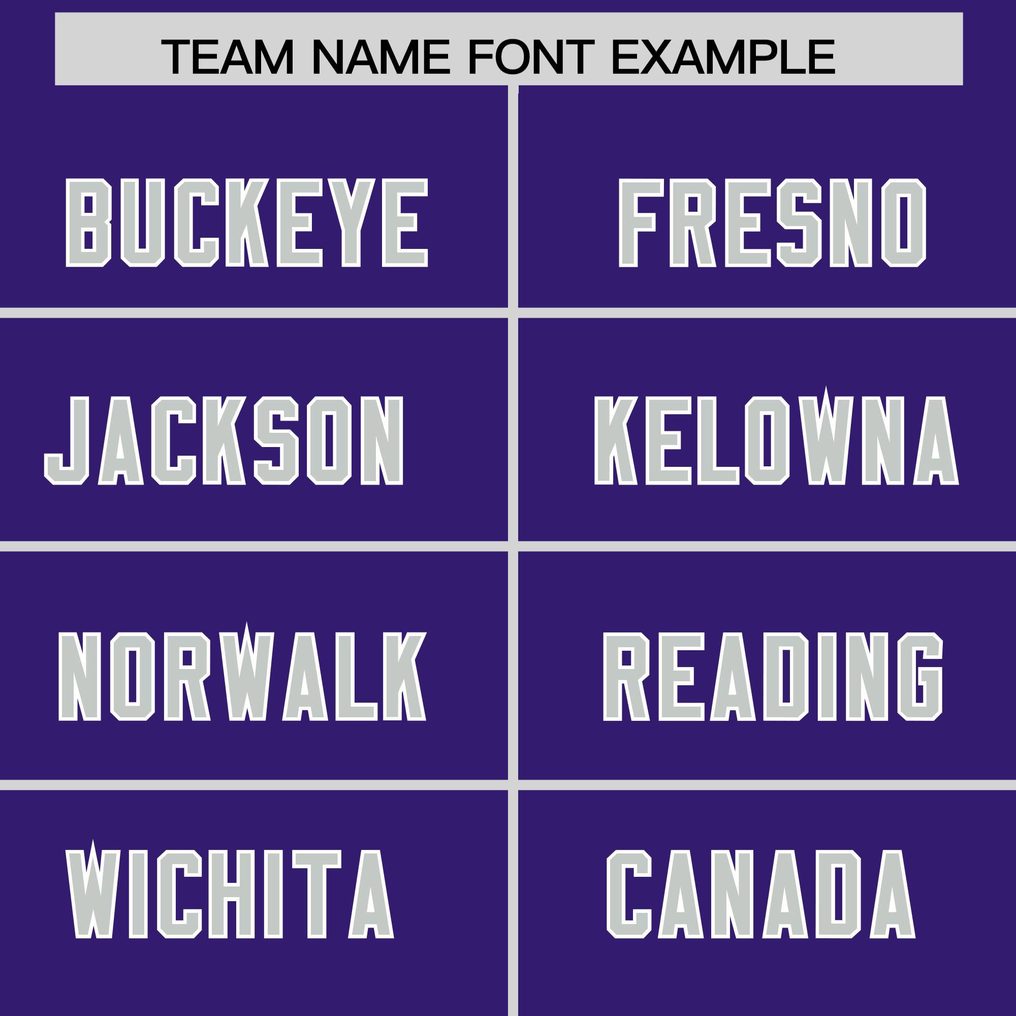 Custom Purple Gray and White Side Stripe Pattern Authentic Football Jersey