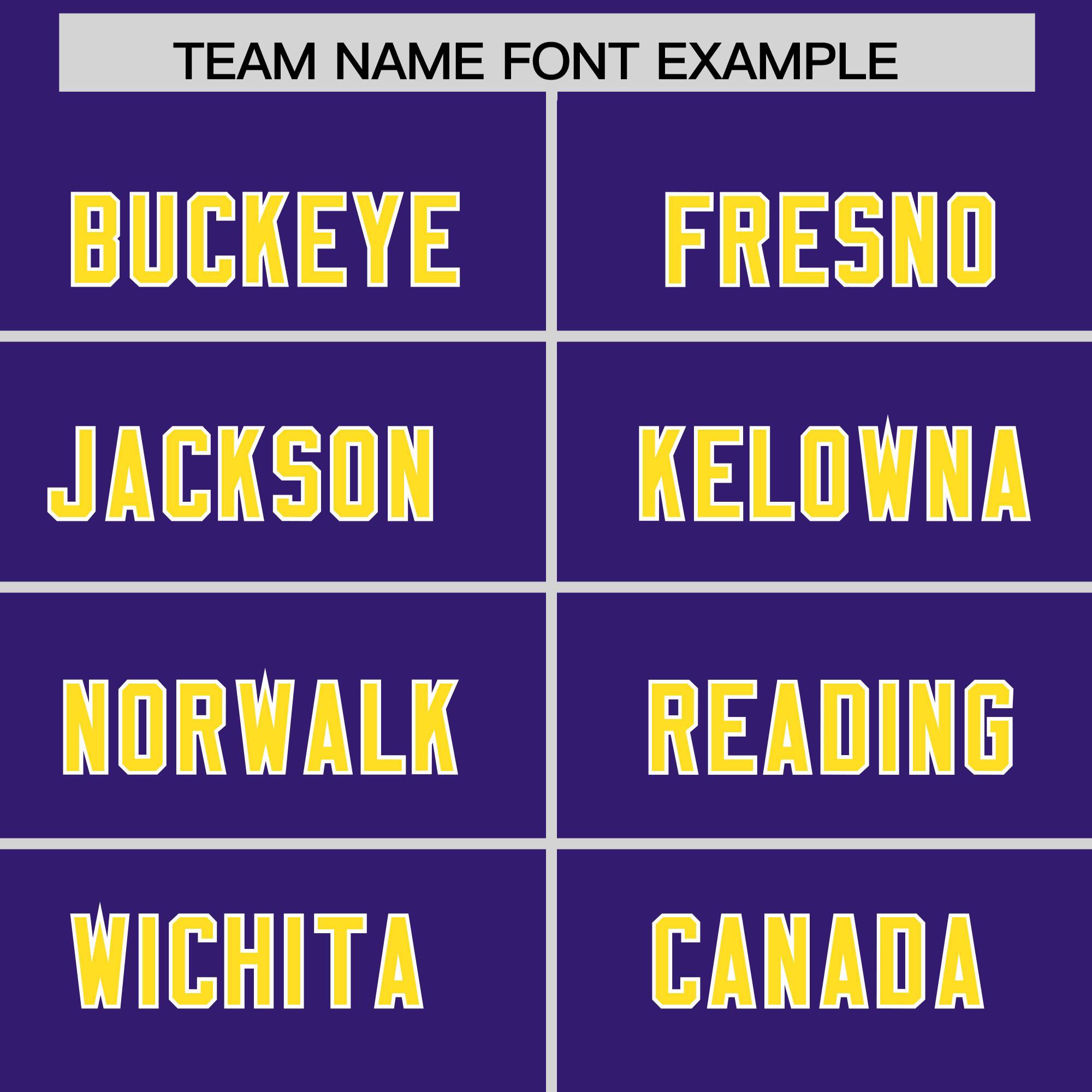 Custom Purple Gold and White Side Stripe Pattern Authentic Football Jersey