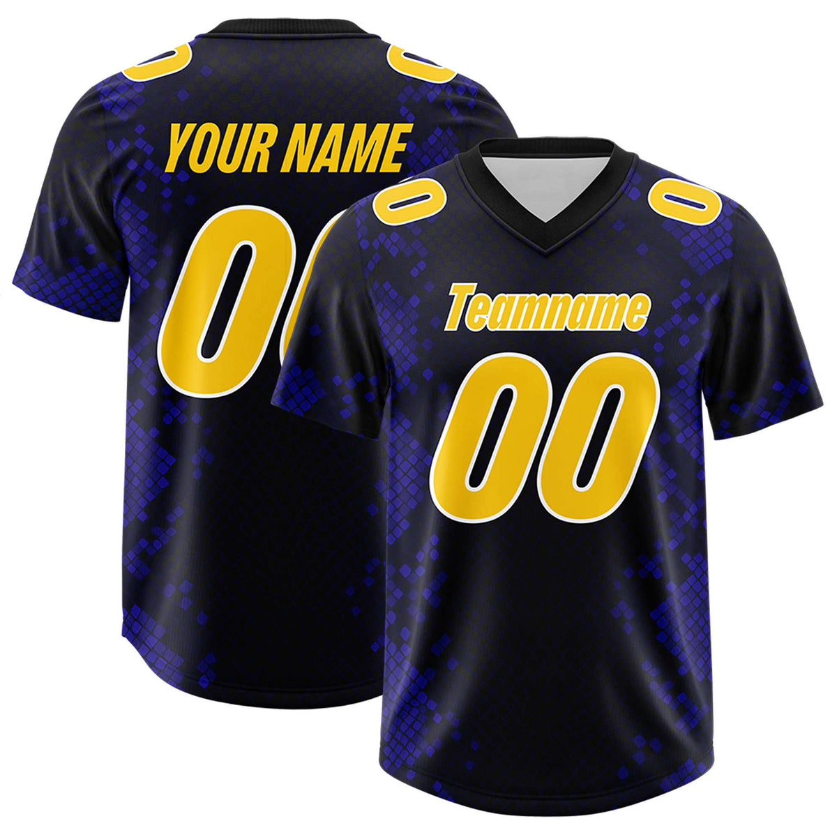 Custom Black Personalized Snakeskin Graffiti Pattern Authentic Football Jersey