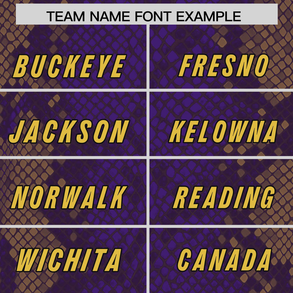 Custom Purple Personalized Snakeskin Graffiti Pattern Authentic Football Jersey