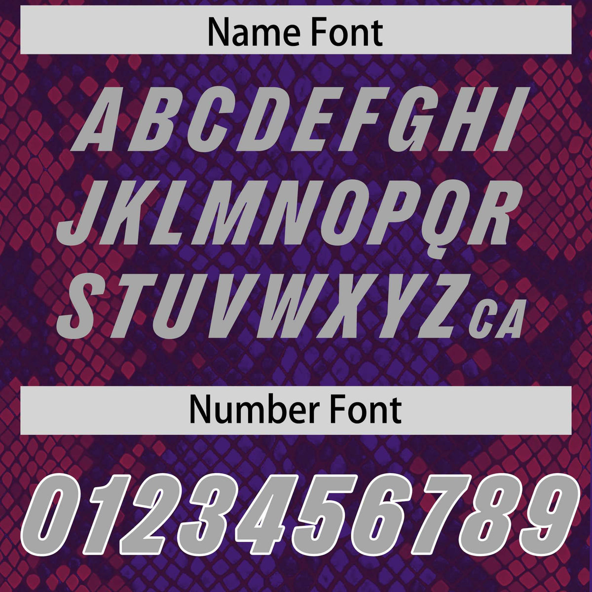 Custom Purple Personalized Snakeskin Graffiti Pattern Authentic Football Jersey