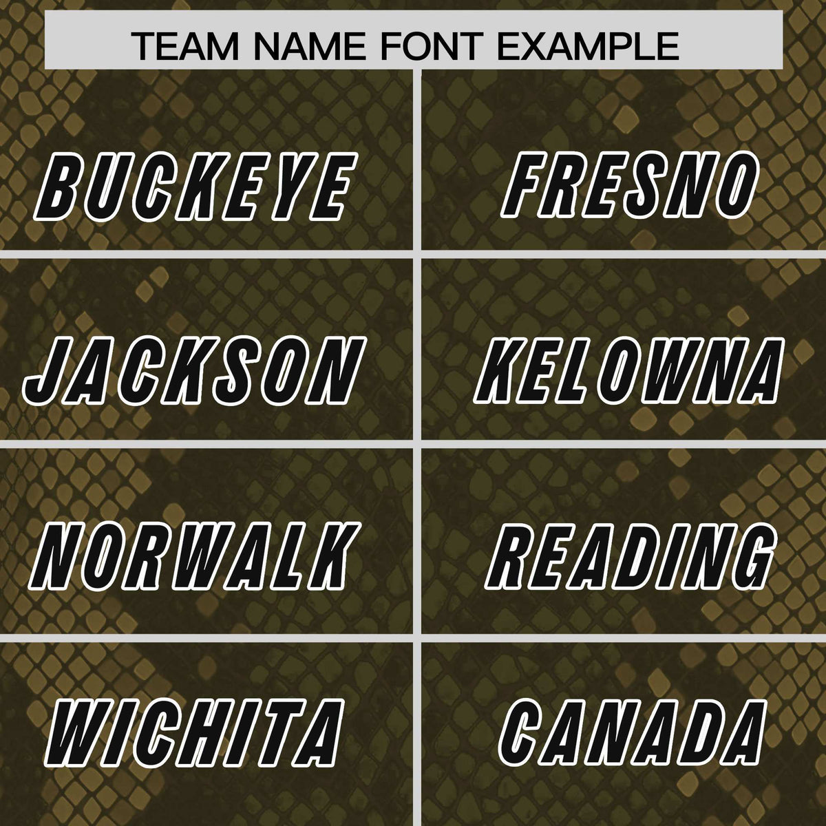 Custom Olive Personalized Snakeskin Graffiti Pattern Authentic Football Jersey