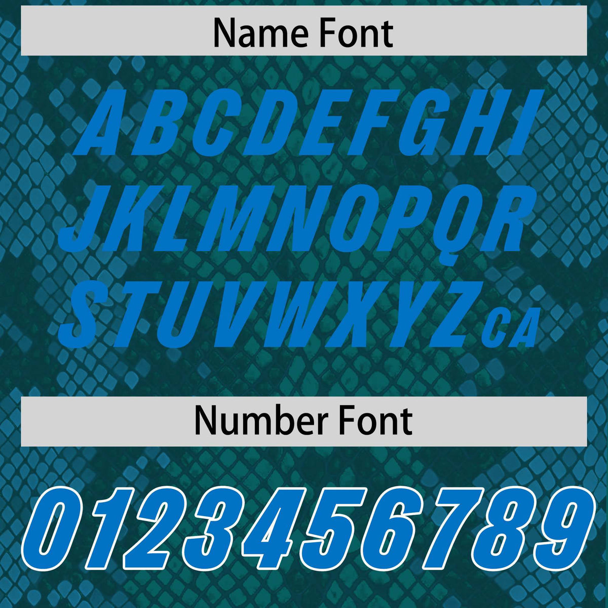 Custom Aqua Personalized Snakeskin Graffiti Pattern Authentic Football Jersey