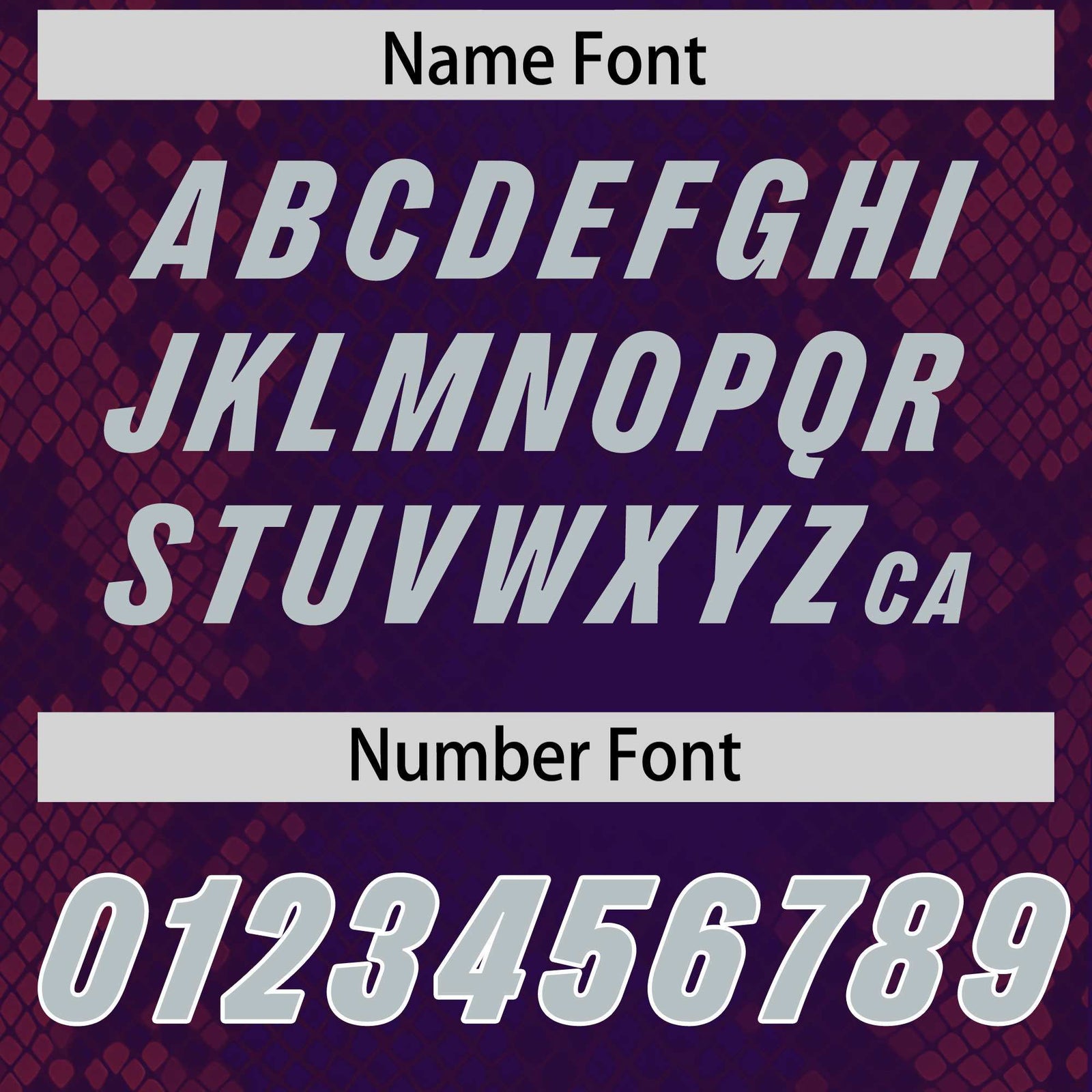 Custom Purple Personalized Snakeskin Graffiti Pattern Authentic Football Jersey