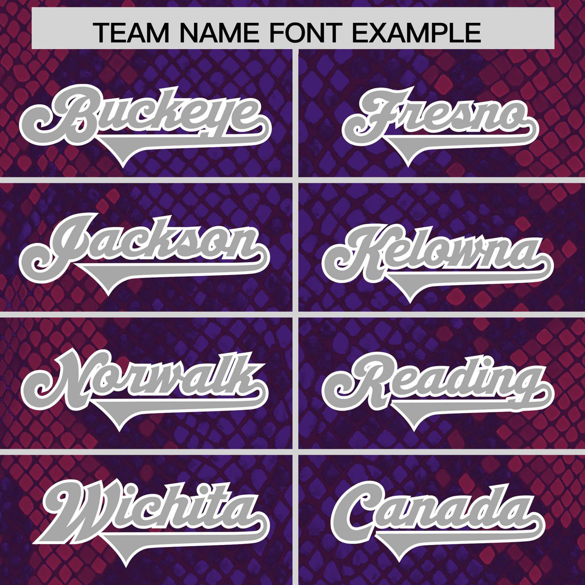 Custom Purple Personalized Snakeskin Graffiti Pattern Authentic Football Jersey