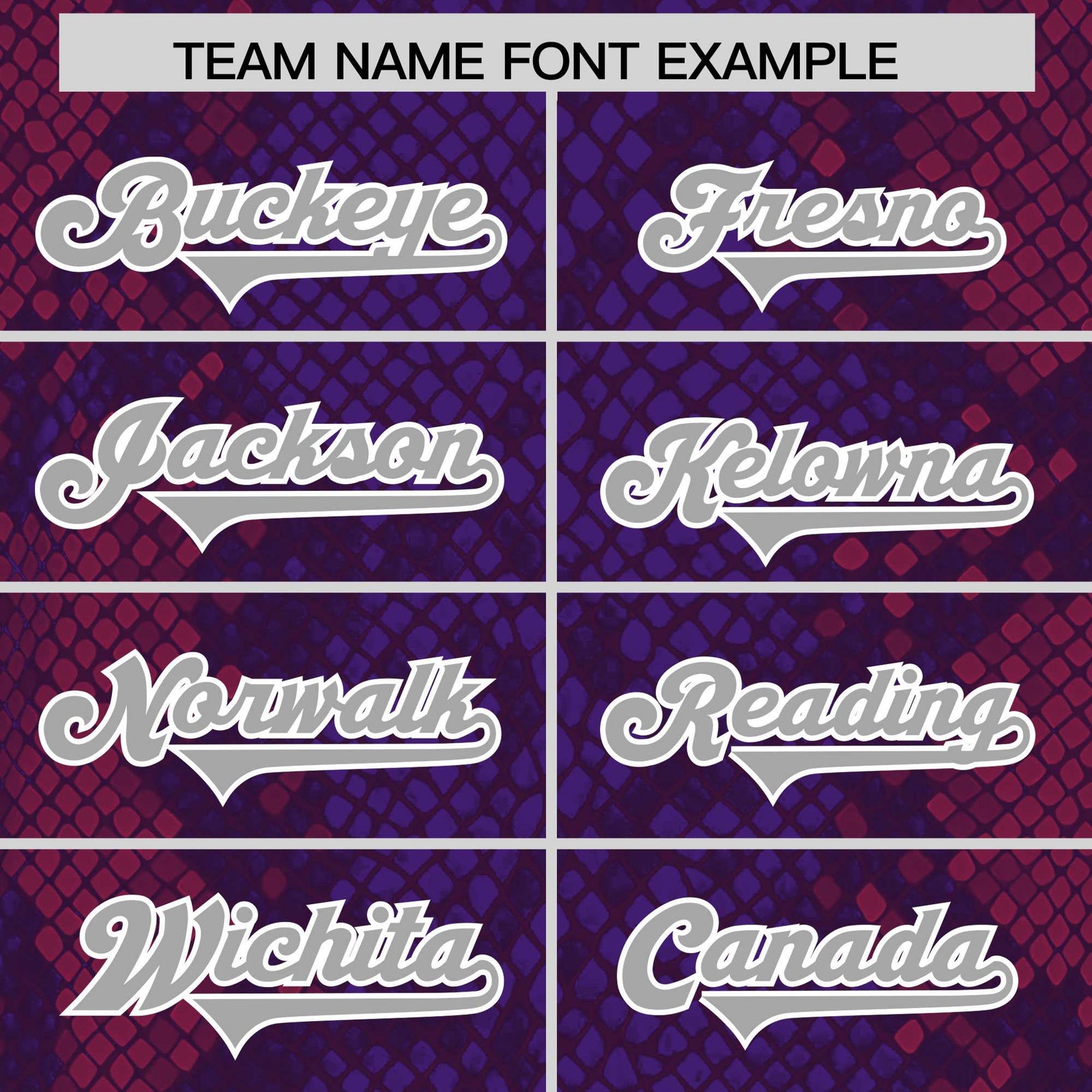 Custom Purple Personalized Snakeskin Graffiti Pattern Authentic Football Jersey