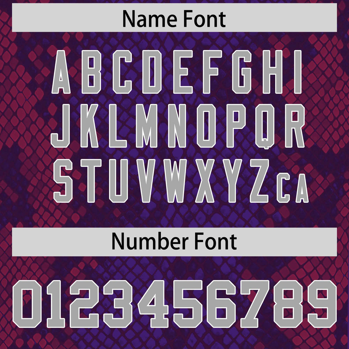 Custom Purple Personalized Snakeskin Graffiti Pattern Authentic Football Jersey