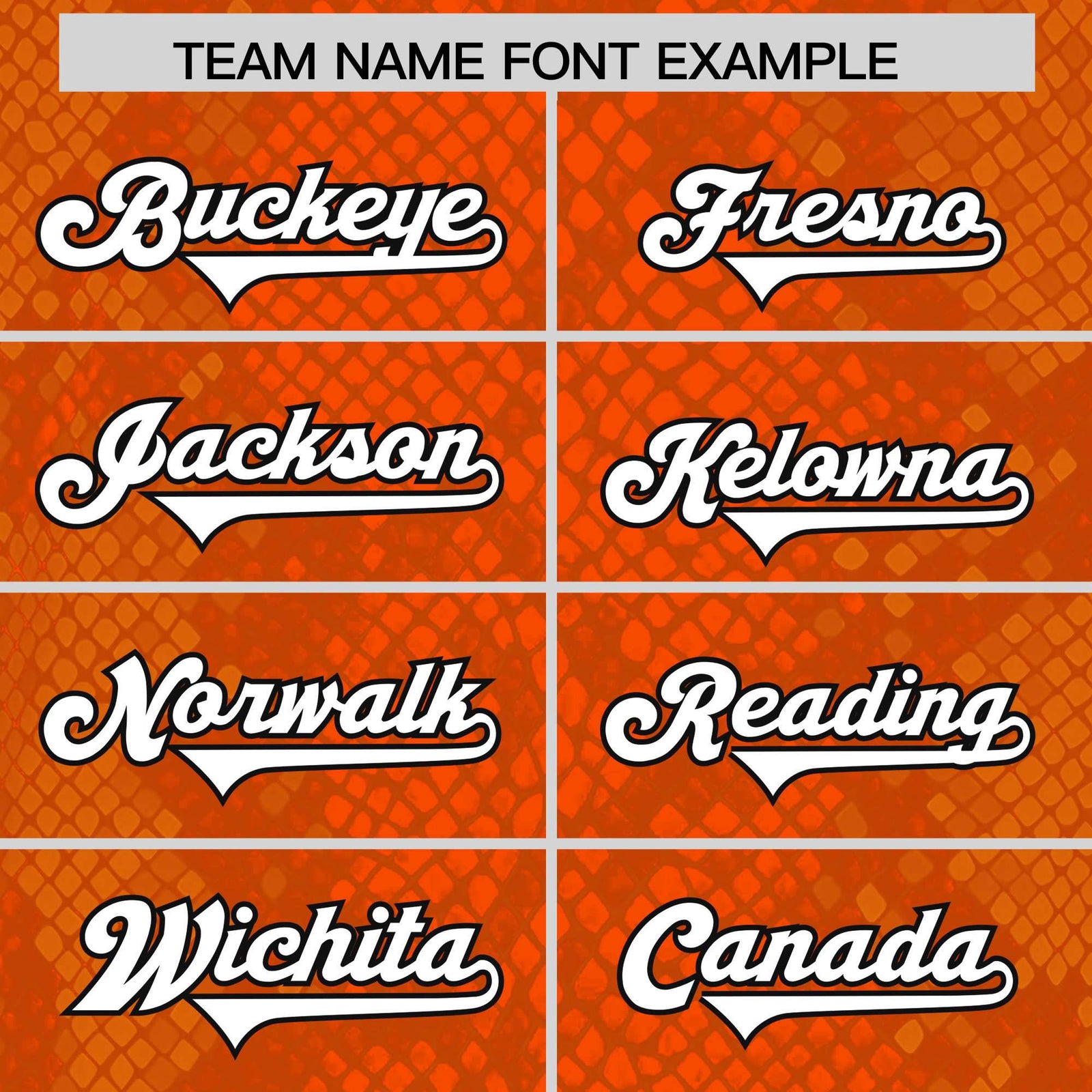 Custom Orange Personalized Snakeskin Graffiti Pattern Authentic Football Jersey