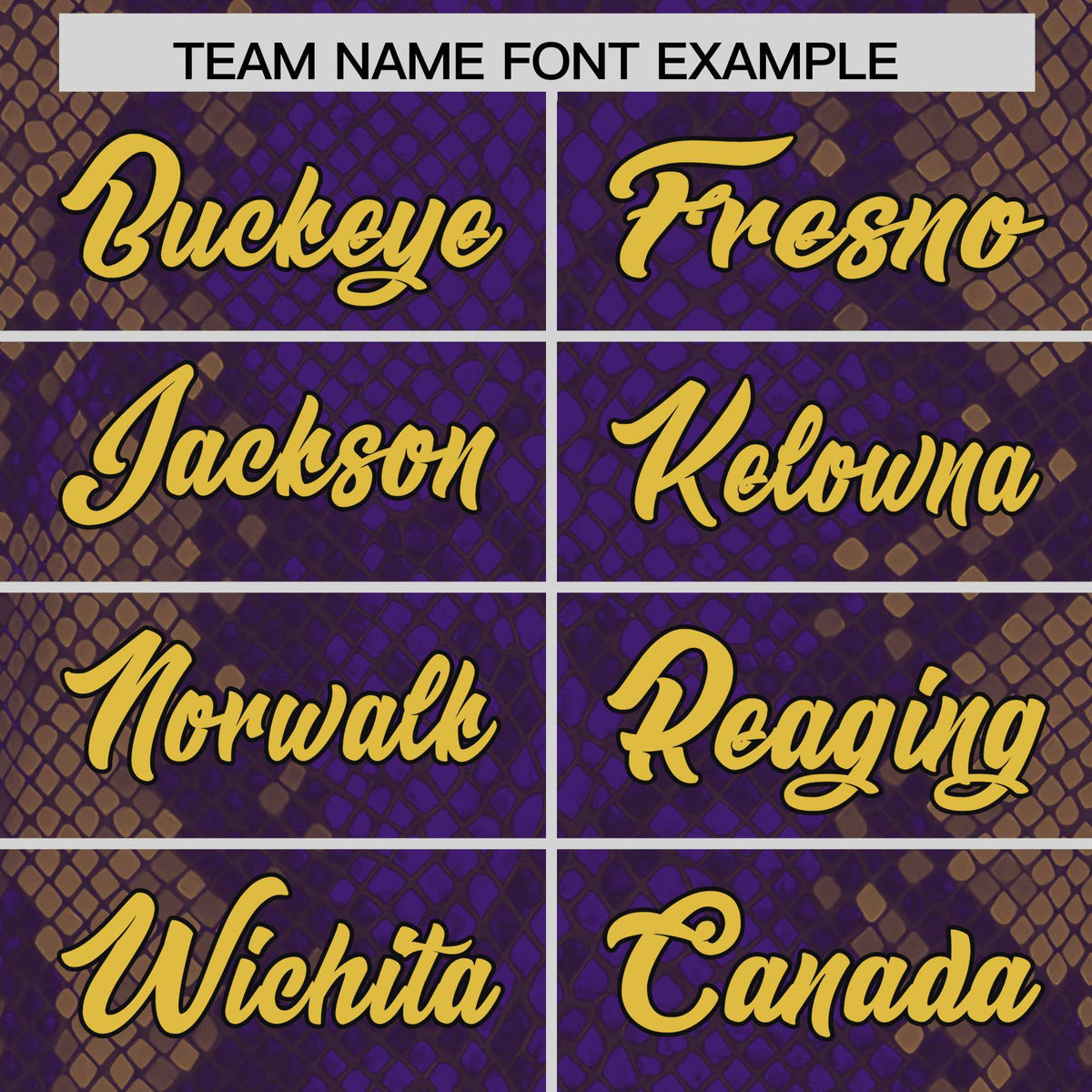 Custom Purple Personalized Snakeskin Graffiti Pattern Authentic Football Jersey