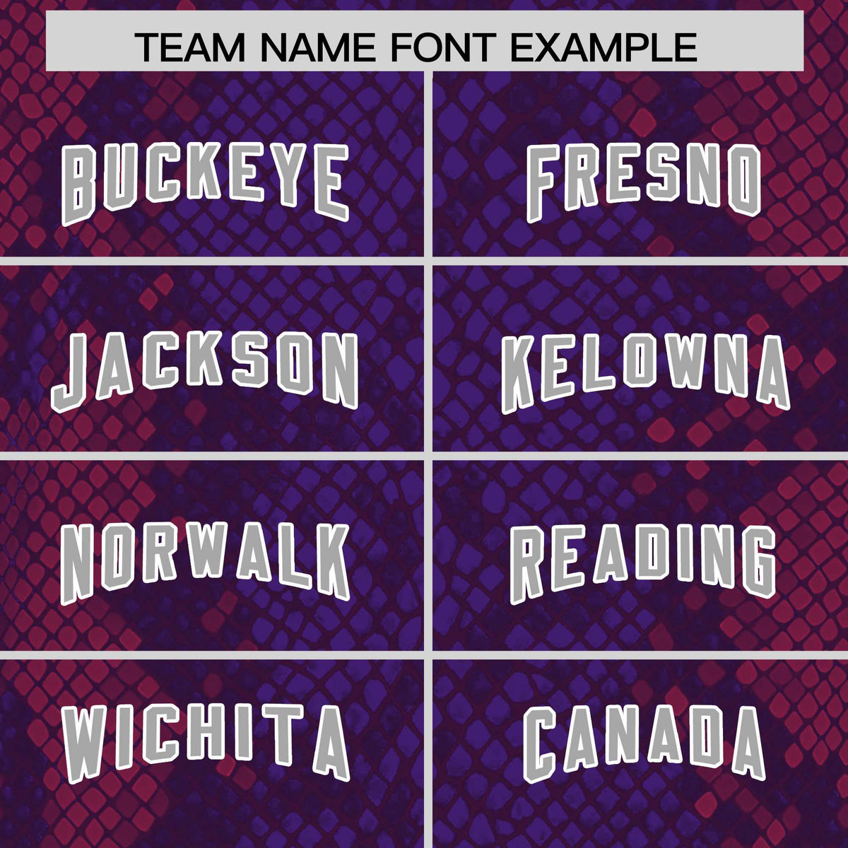 Custom Purple Personalized Snakeskin Graffiti Pattern Authentic Football Jersey