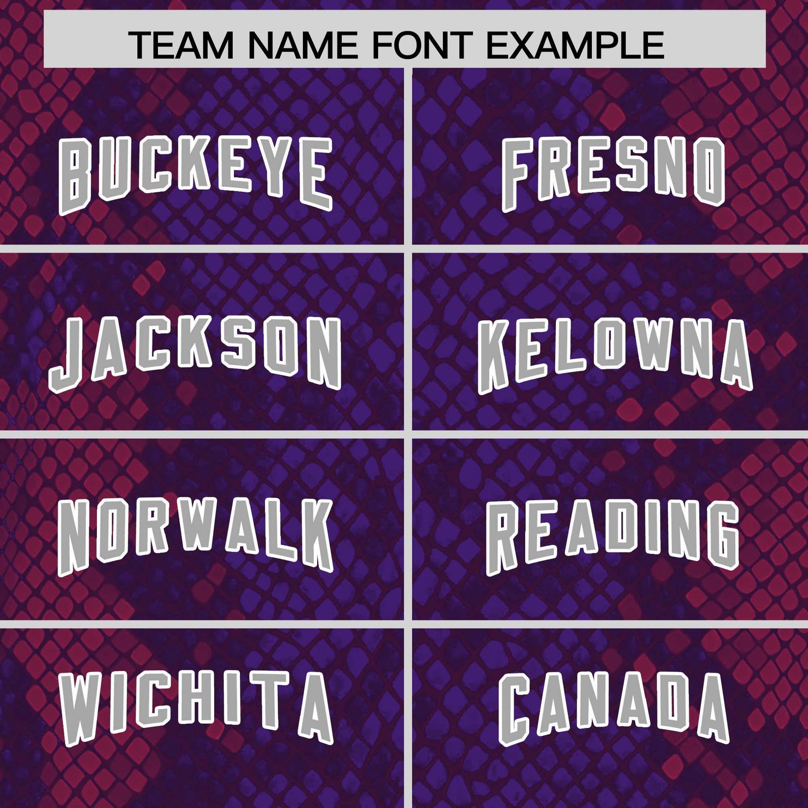 Custom Purple Personalized Snakeskin Graffiti Pattern Authentic Football Jersey