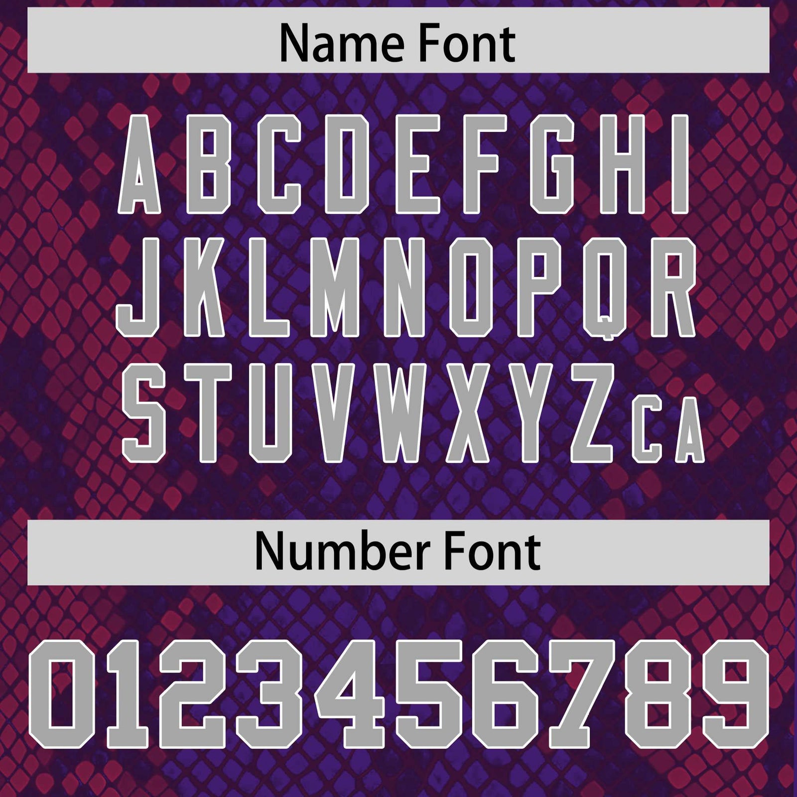 Custom Purple Personalized Snakeskin Graffiti Pattern Authentic Football Jersey