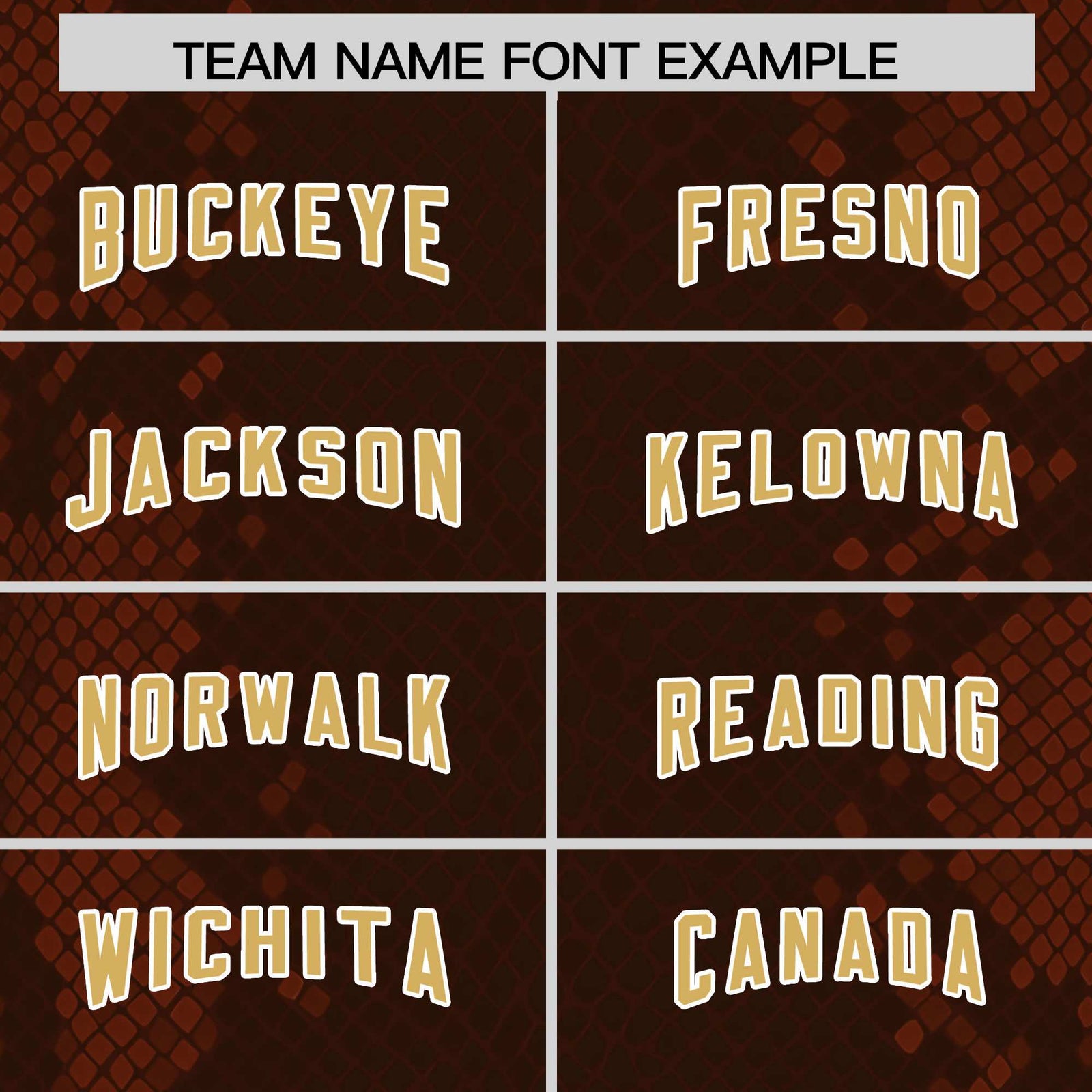 Custom Brown Personalized Snakeskin Graffiti Pattern Authentic Football Jersey
