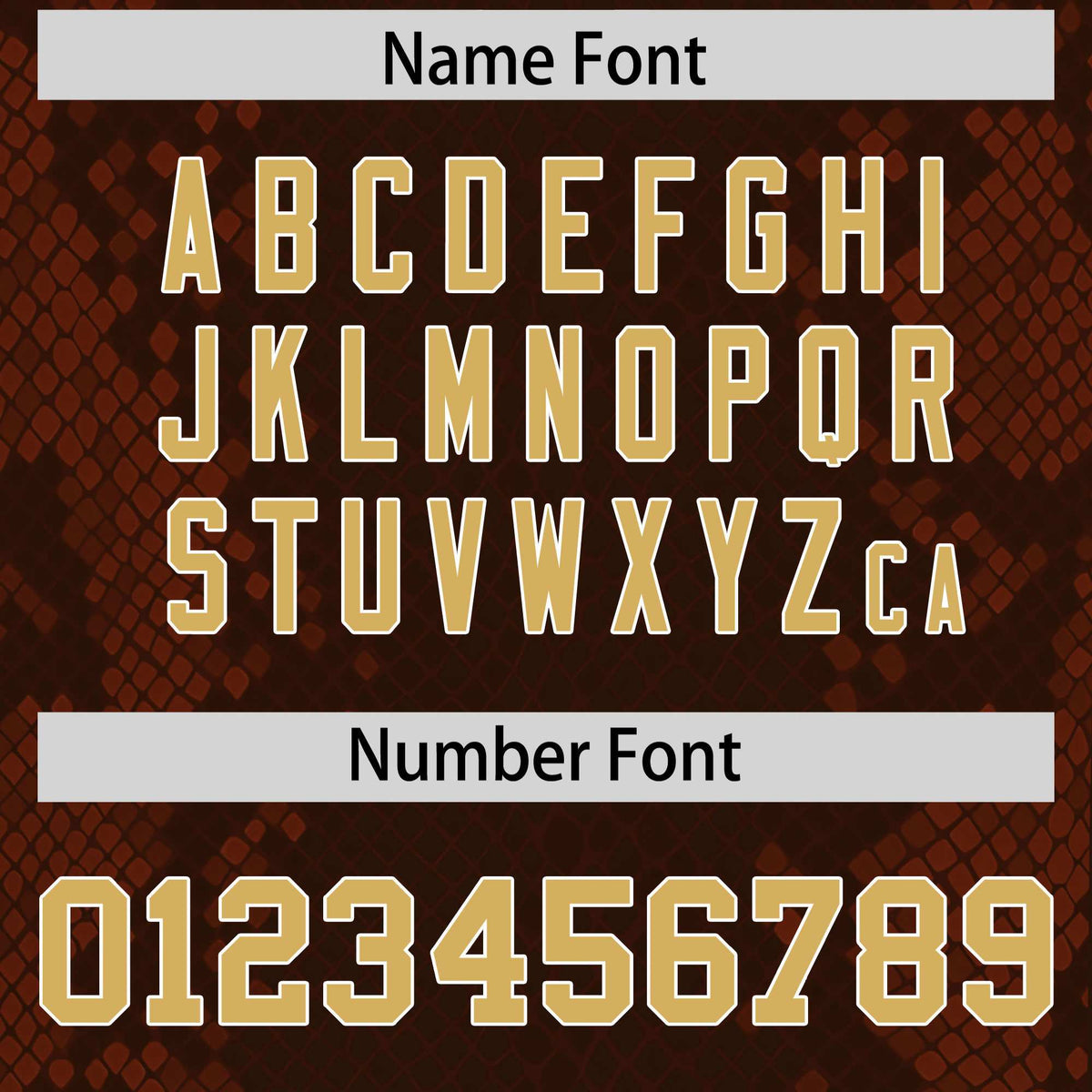 Custom Brown Personalized Snakeskin Graffiti Pattern Authentic Football Jersey