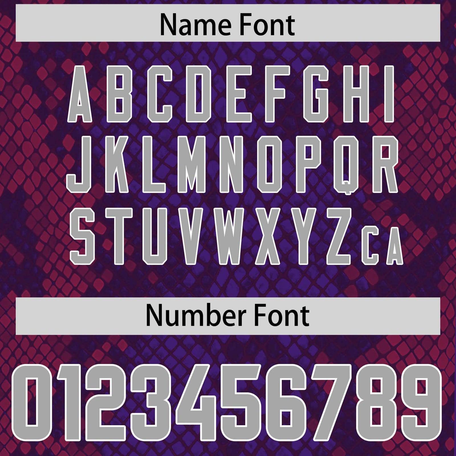 Custom Purple Personalized Snakeskin Graffiti Pattern Authentic Football Jersey