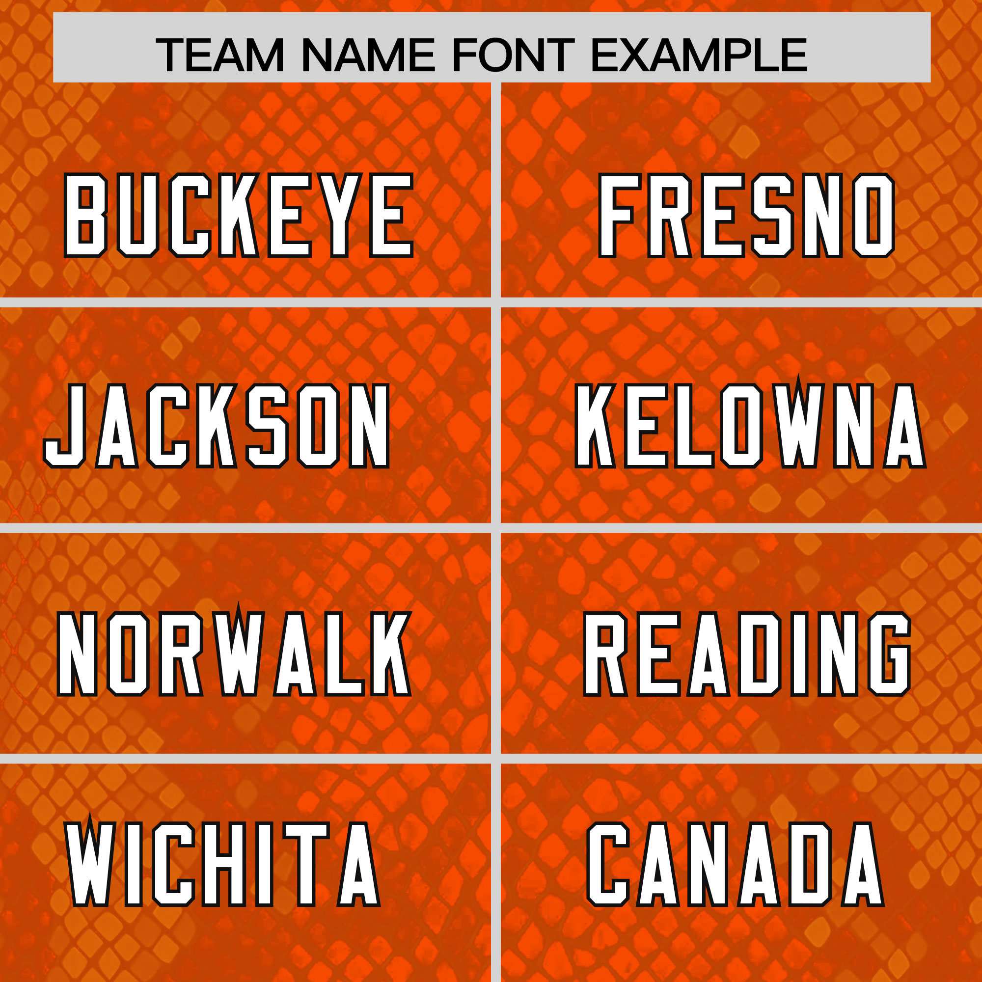 Custom Orange Personalized Snakeskin Graffiti Pattern Authentic Football Jersey