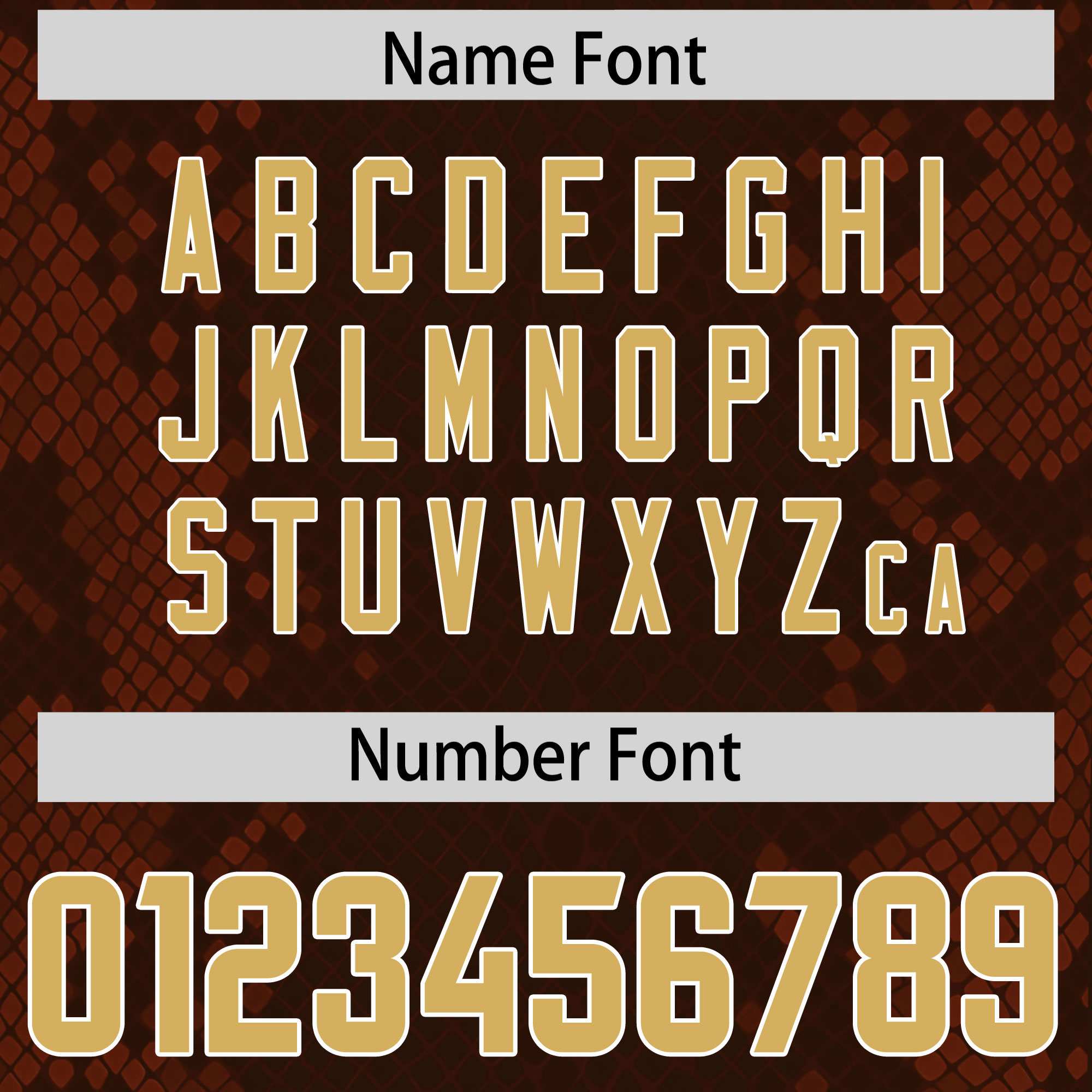 Custom Brown Personalized Snakeskin Graffiti Pattern Authentic Football Jersey