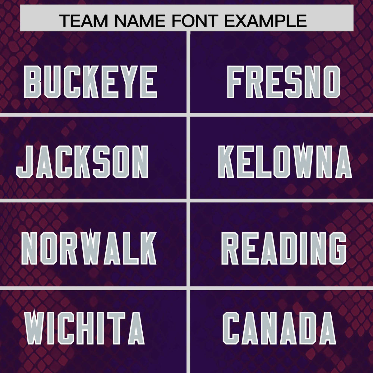 Custom Purple Personalized Snakeskin Graffiti Pattern Authentic Football Jersey