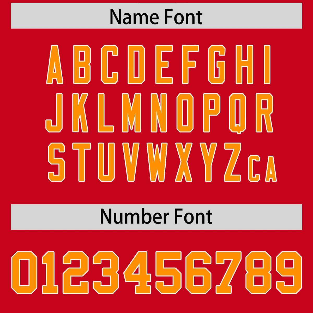 Custom Flag Football Jersey | Red Orange Color Block For Youth &amp; Men | Add Name, Number &amp; Logo | KXKSHOP