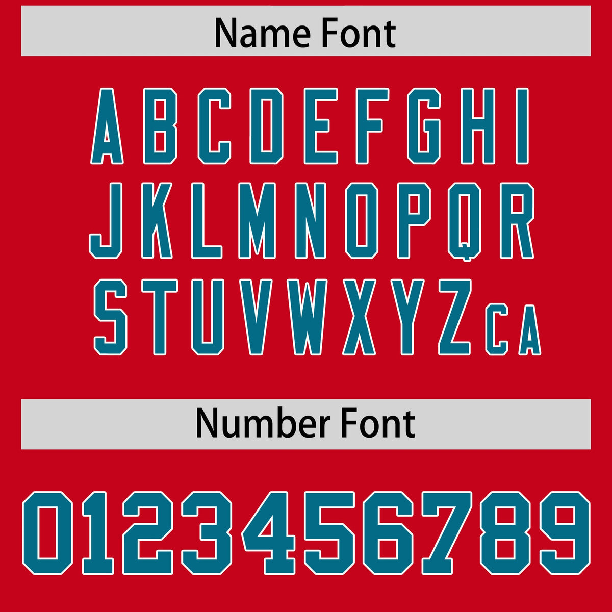 Custom Flag Football Jersey | Red Aqua Color Block For Youth &amp; Men | Add Name, Number &amp; Logo | KXKSHOP