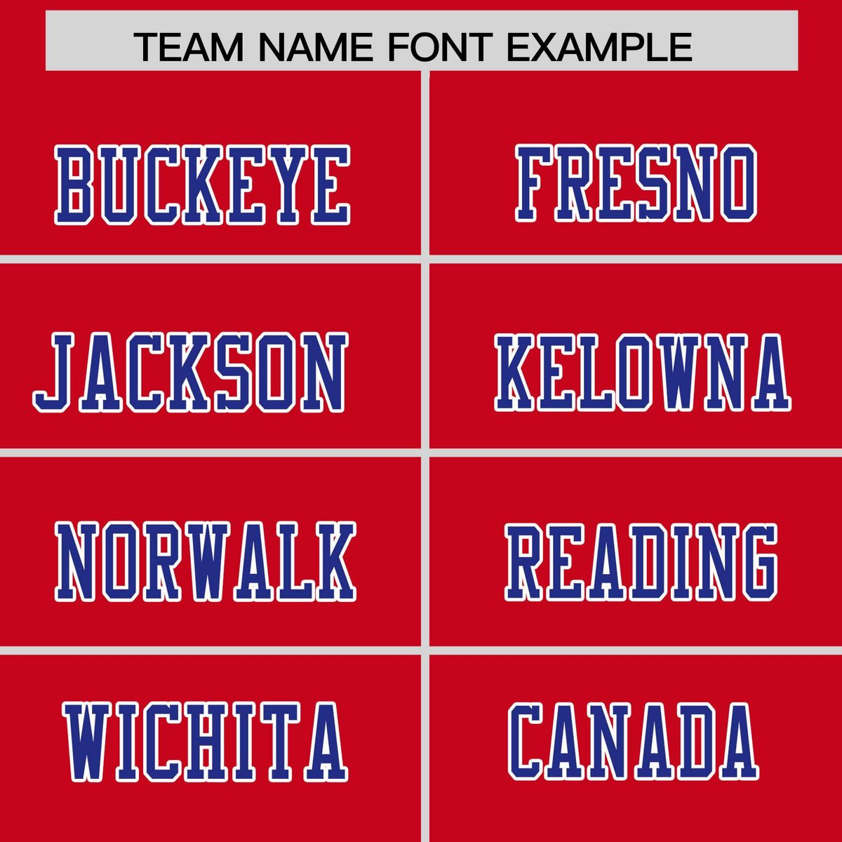 Custom Flag Football Jersey | Red Royal Color Block For Youth & Men | Add Name, Number & Logo | KXKSHOP