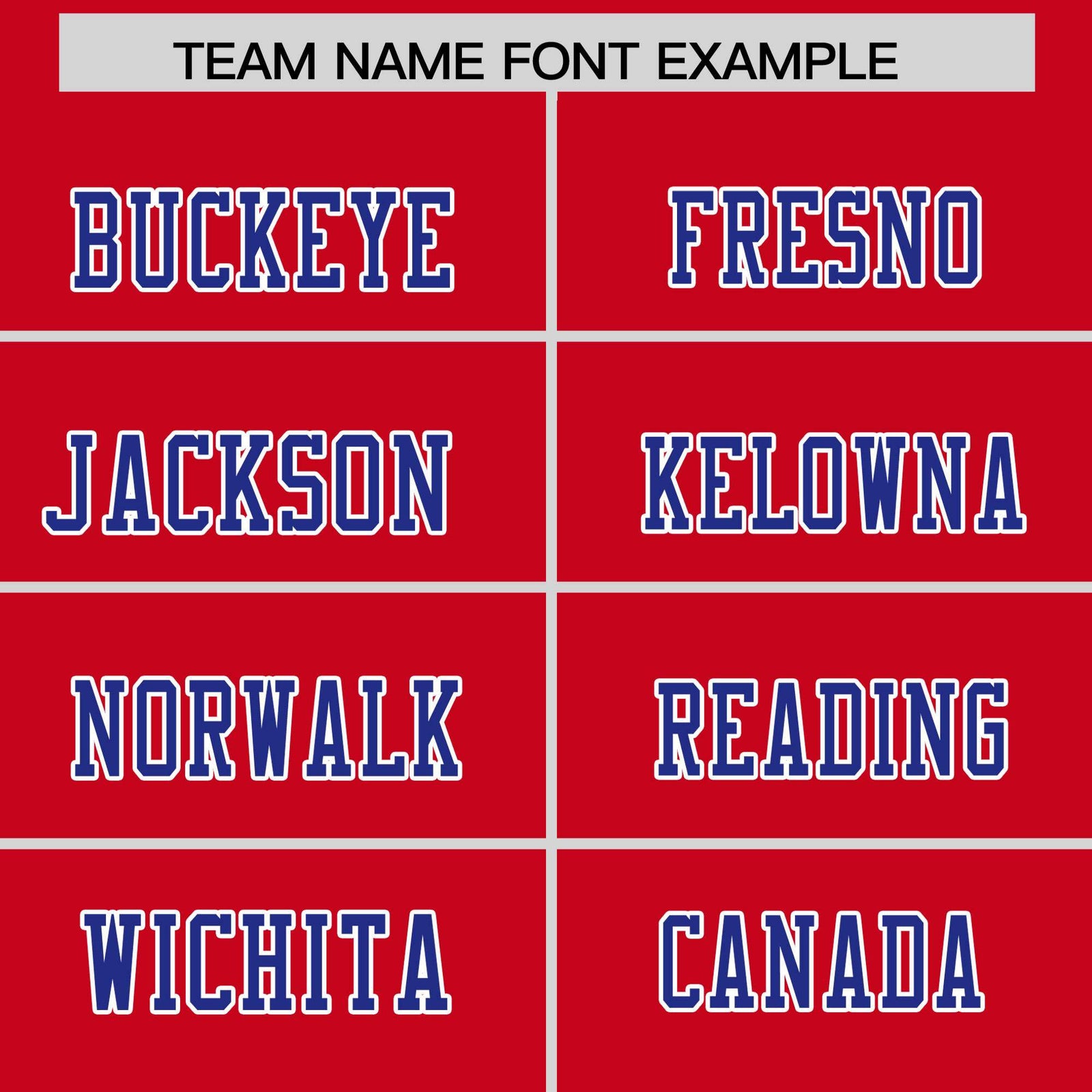 Custom Flag Football Jersey | Red Royal Color Block For Youth & Men | Add Name, Number & Logo | KXKSHOP