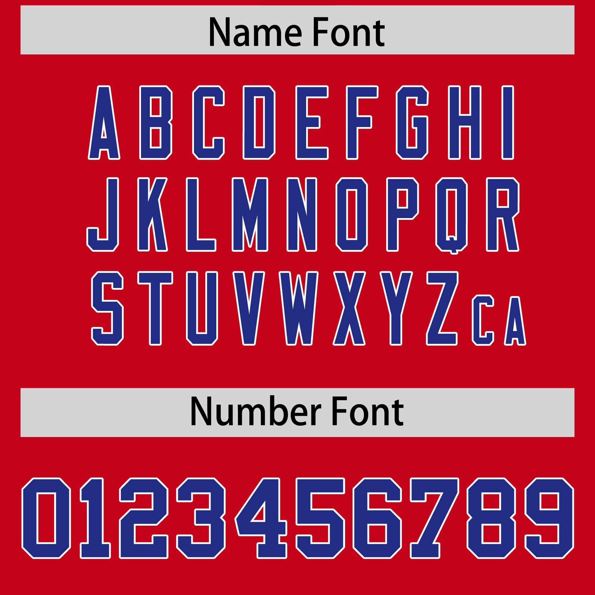 Custom Flag Football Jersey | Red Royal Color Block For Youth & Men | Add Name, Number & Logo | KXKSHOP