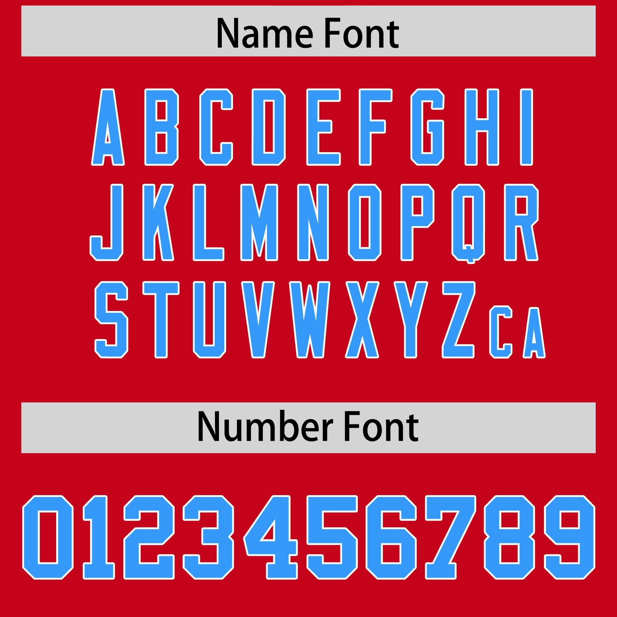 Custom Flag Football Jersey | Red Light Blue Color Block For Youth & Men | Add Name, Number & Logo | KXKSHOP