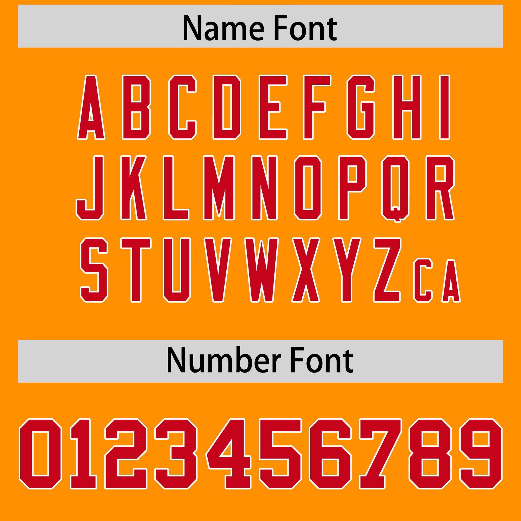 Custom Flag Football Jersey | Gold Orange Red Color Block For Youth & Men | Add Name, Number & Logo | KXKSHOP