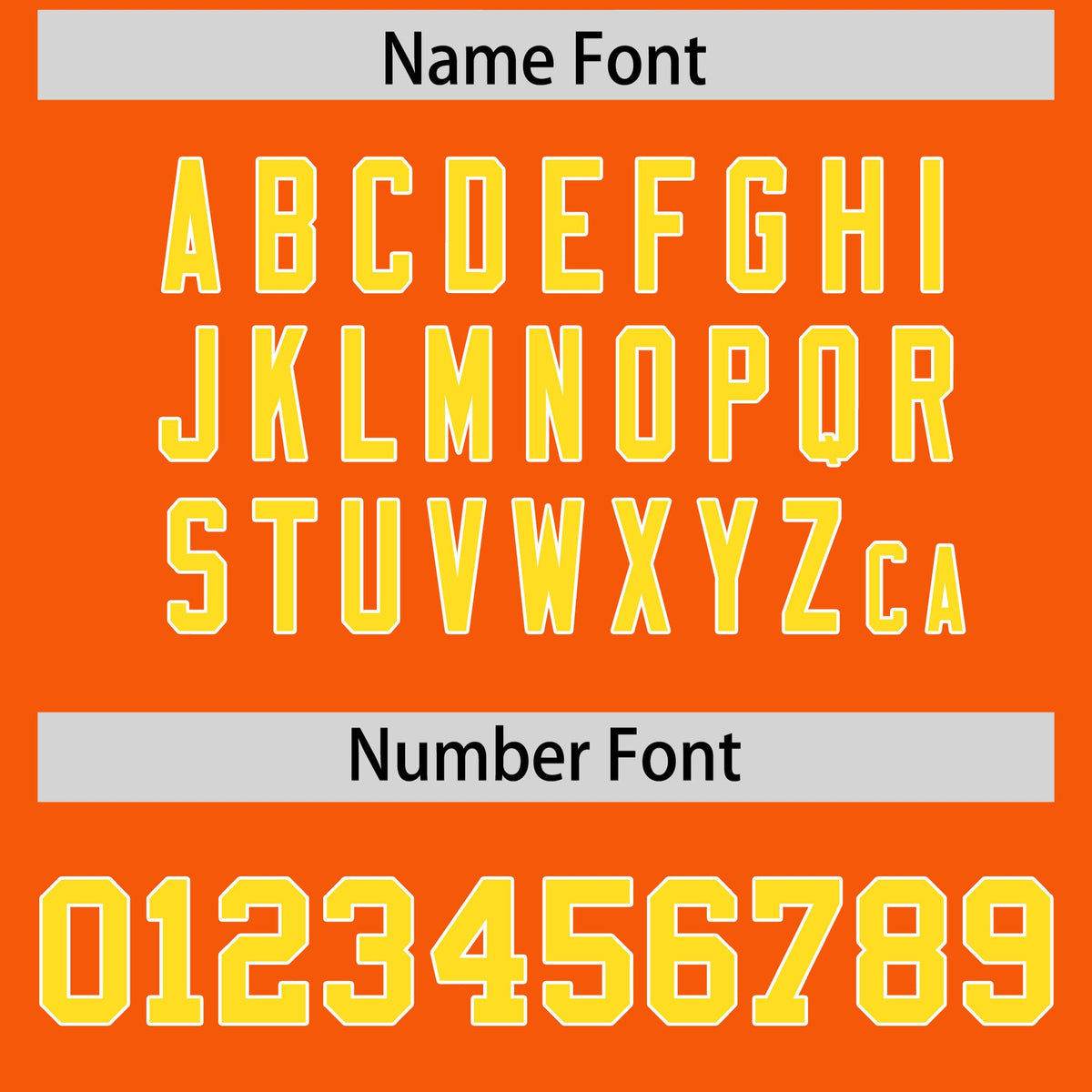 Custom Flag Football Jersey | Orange Gold Color Block For Youth &amp; Men | Add Name, Number &amp; Logo | KXKSHOP