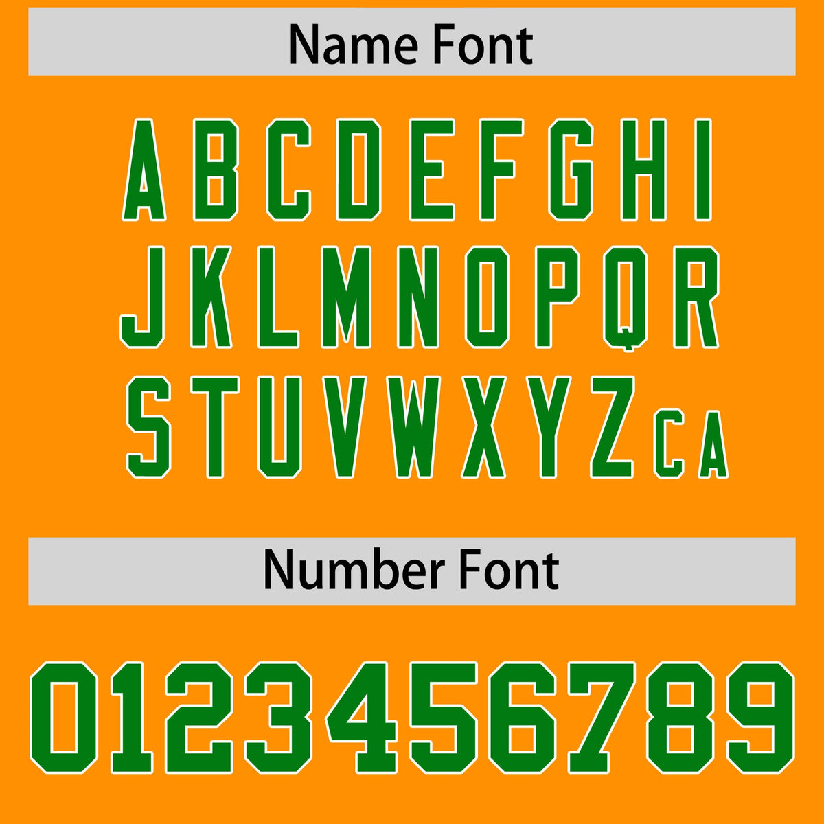 Custom Flag Football Jersey | Gold Orange Kelly Green Color Block For Youth &amp; Men | Add Name, Number &amp; Logo | KXKSHOP