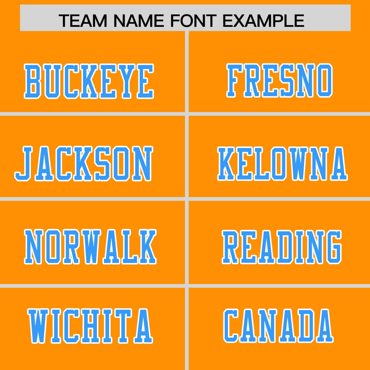 Custom Flag Football Jersey | Gold Orange Powder Blue Color Block For Youth &amp; Men | Add Name, Number &amp; Logo | KXKSHOP