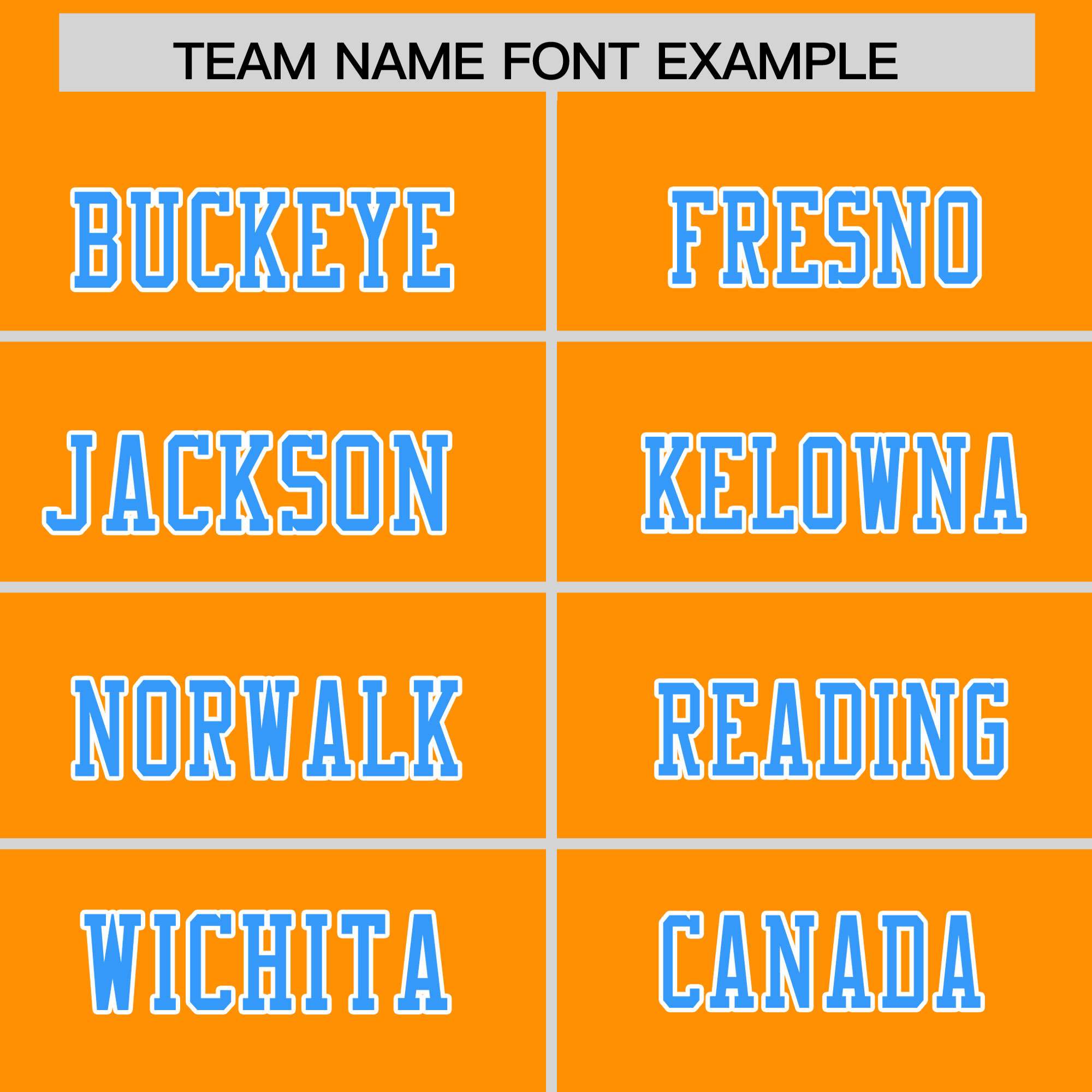 Custom Flag Football Jersey | Gold Orange Powder Blue Color Block For Youth & Men | Add Name, Number & Logo | KXKSHOP