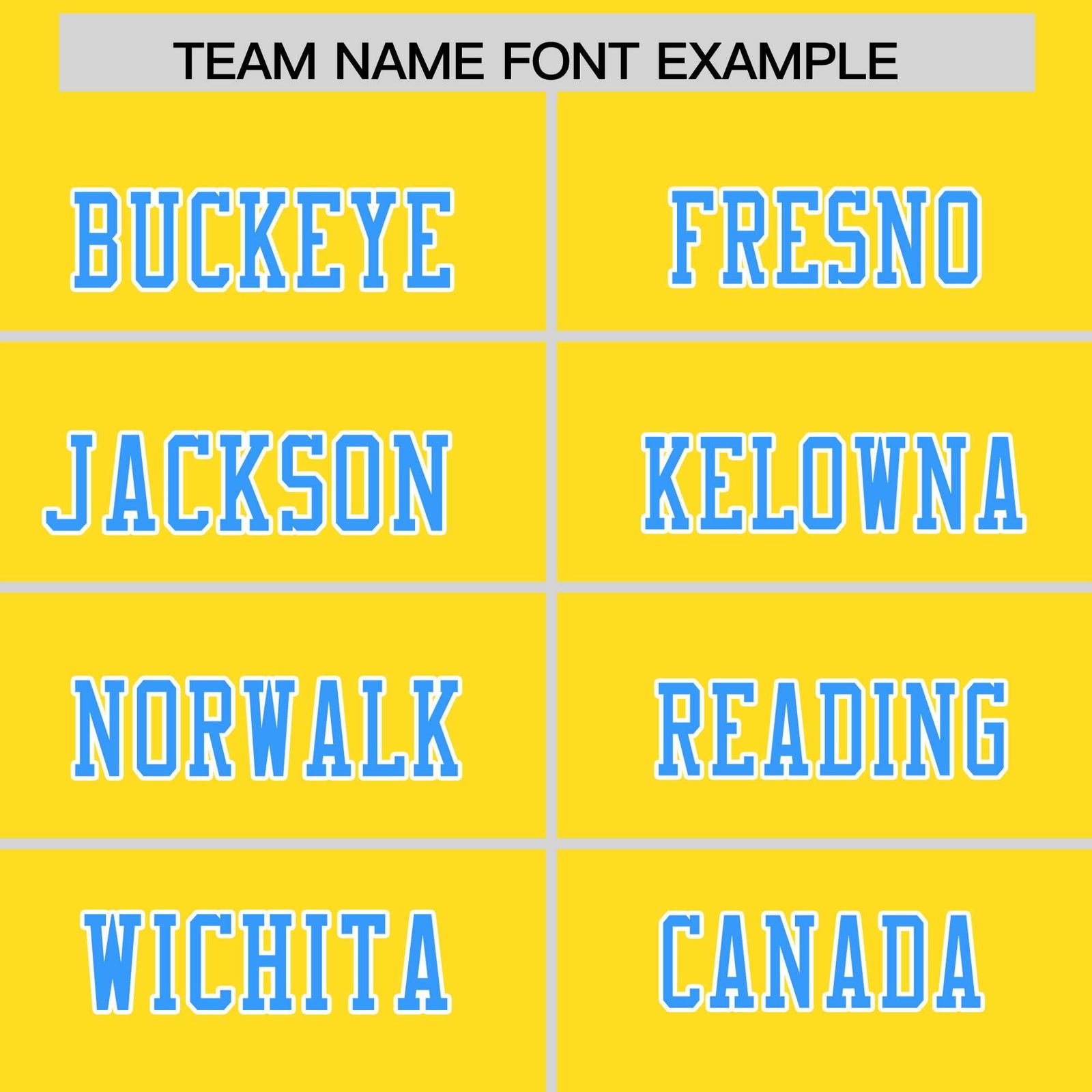 Custom Flag Football Jersey | Gold Powder Blue Color Block For Youth & Men | Add Name, Number & Logo | KXKSHOP