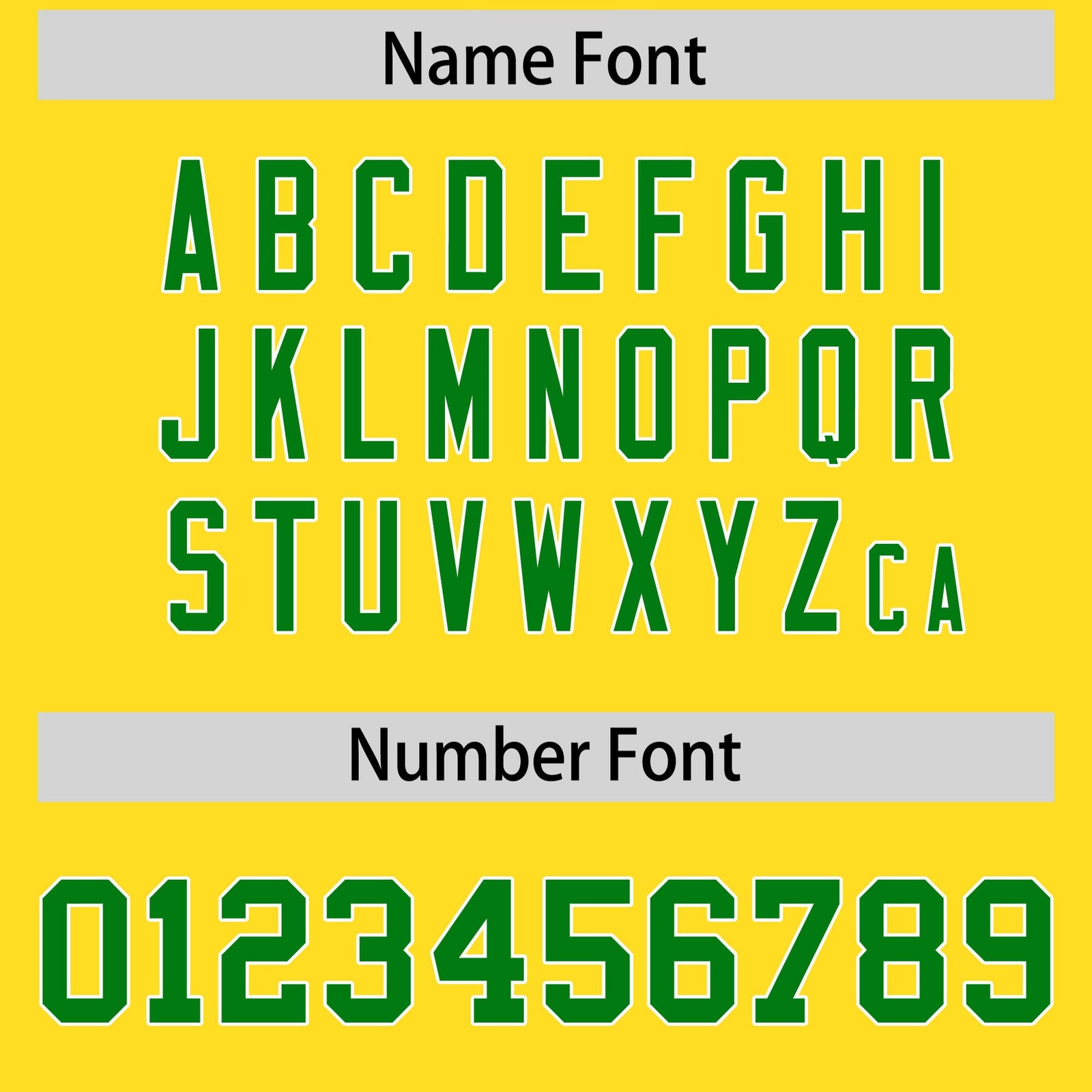 Custom Flag Football Jersey | Gold Kelly Green Color Block For Youth & Men | Add Name, Number & Logo | KXKSHOP