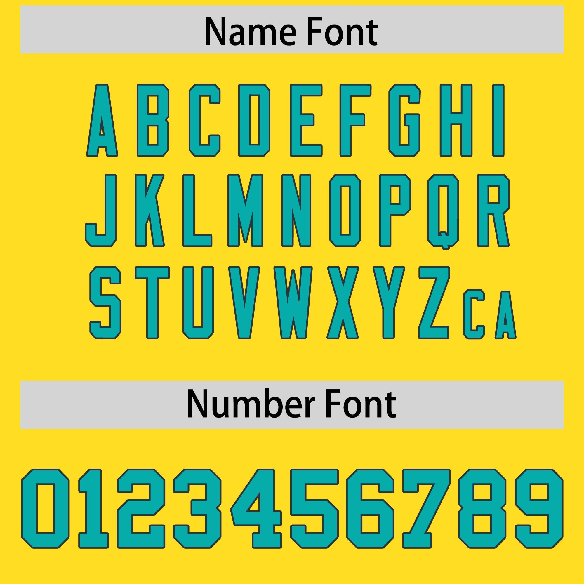 Custom Flag Football Jersey | Gold Aqua Color Block For Youth & Men | Add Name, Number & Logo | KXKSHOP