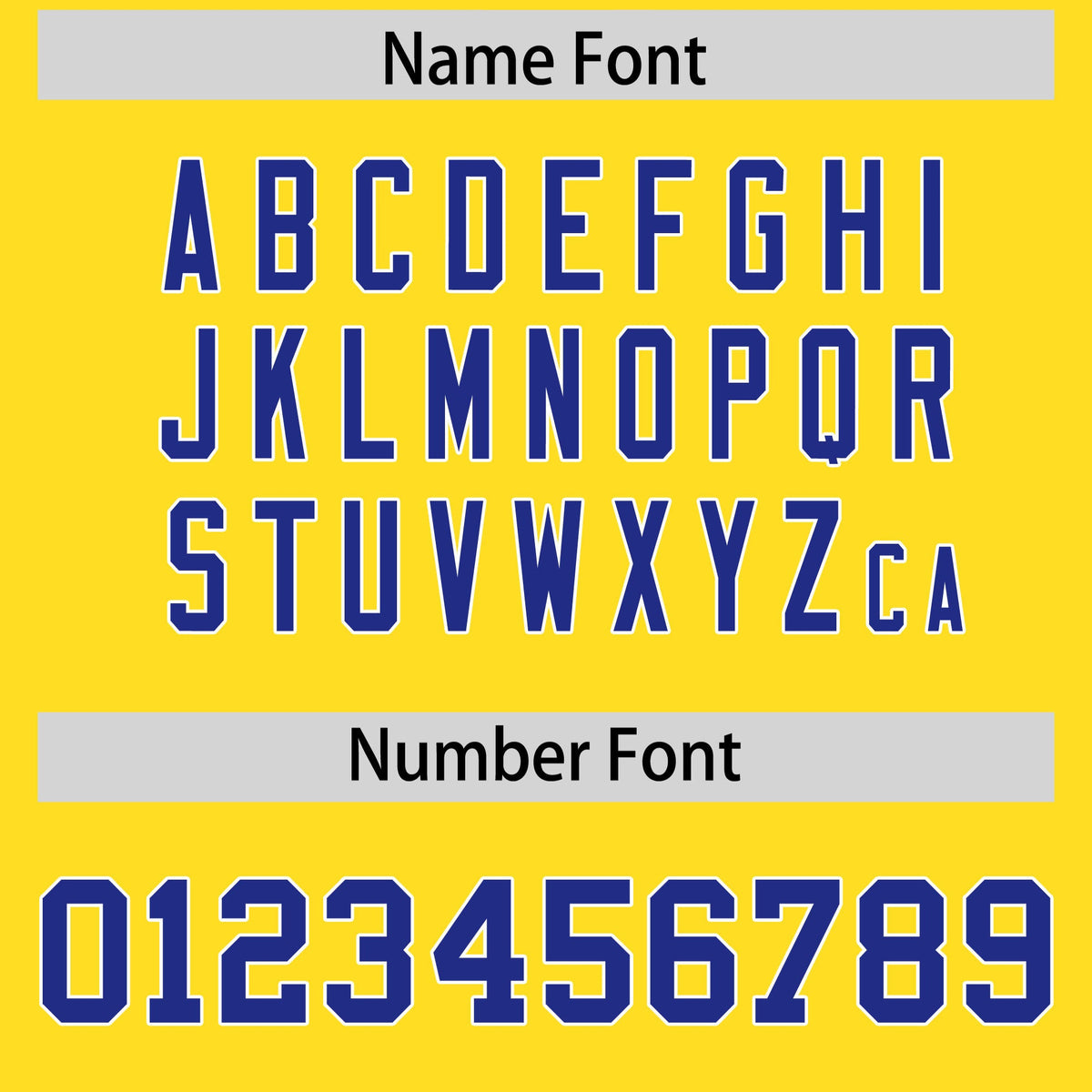 Custom Flag Football Jersey | Gold Royal Color Block For Youth & Men | Add Name, Number & Logo | KXKSHOP