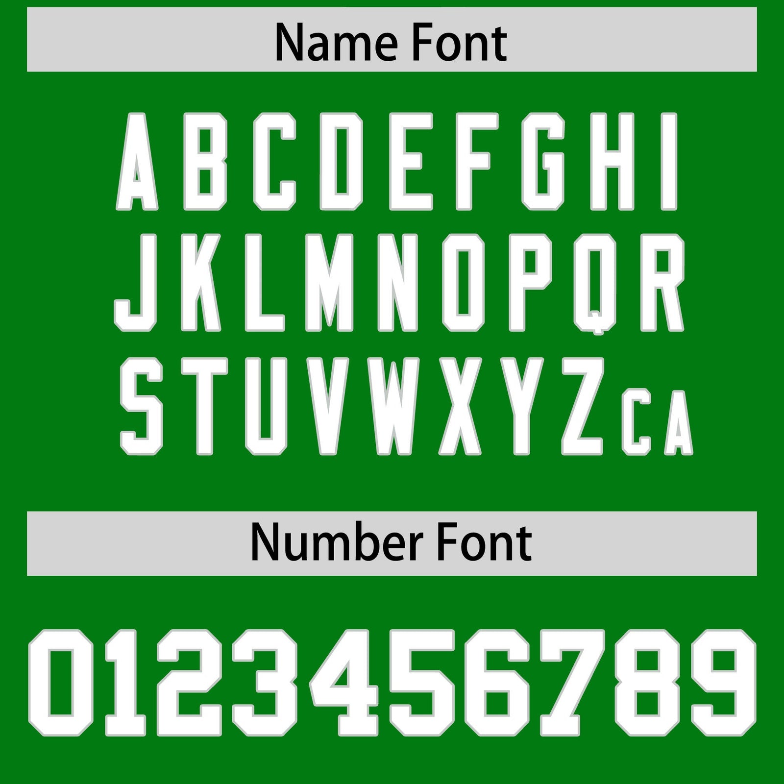 Custom Flag Football Jersey | Kelly Green Gray Color Block For Youth & Men | Add Name, Number & Logo | KXKSHOP