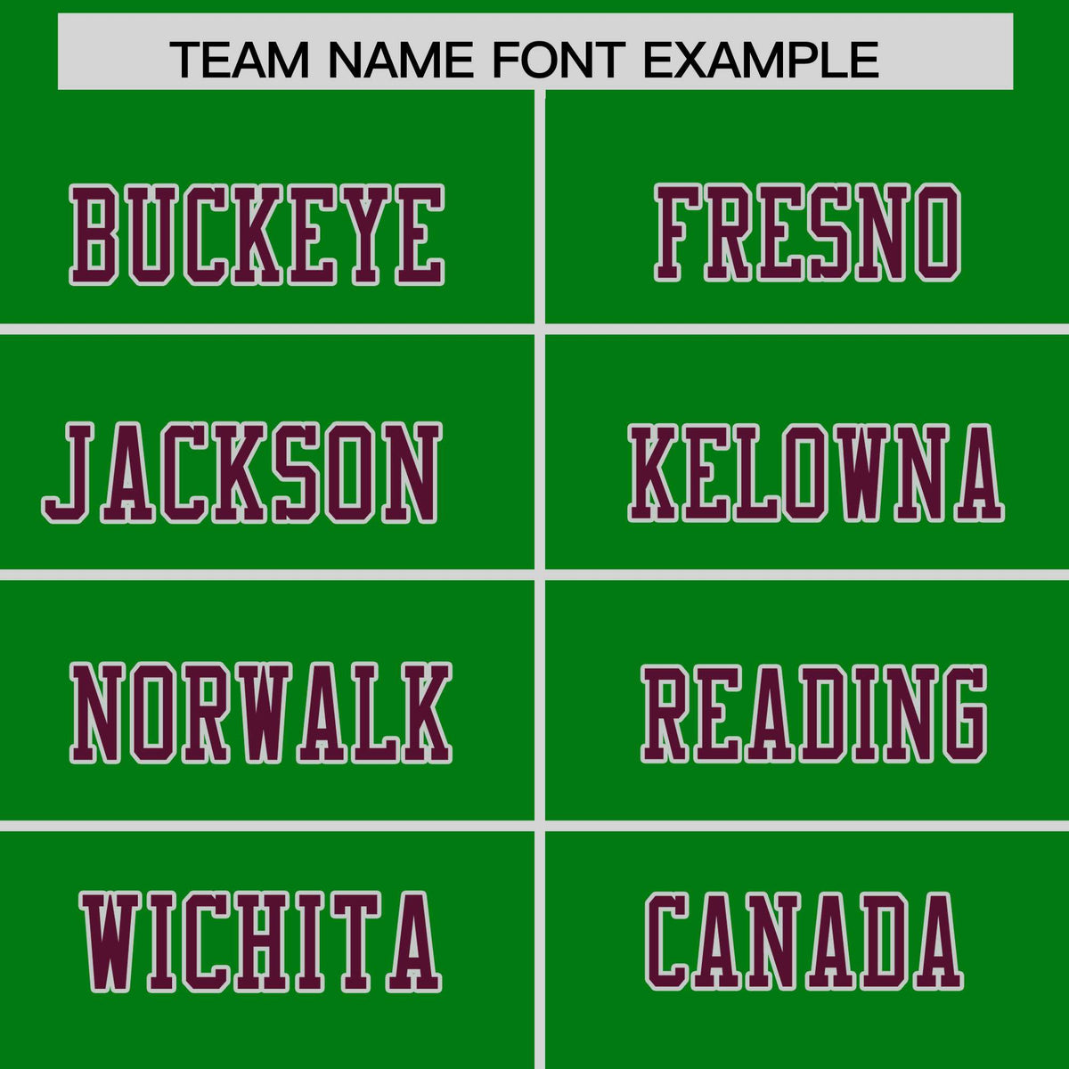 Custom Flag Football Jersey | Kelly Green Burgundy Color Block For Youth &amp; Men | Add Name, Number &amp; Logo | KXKSHOP